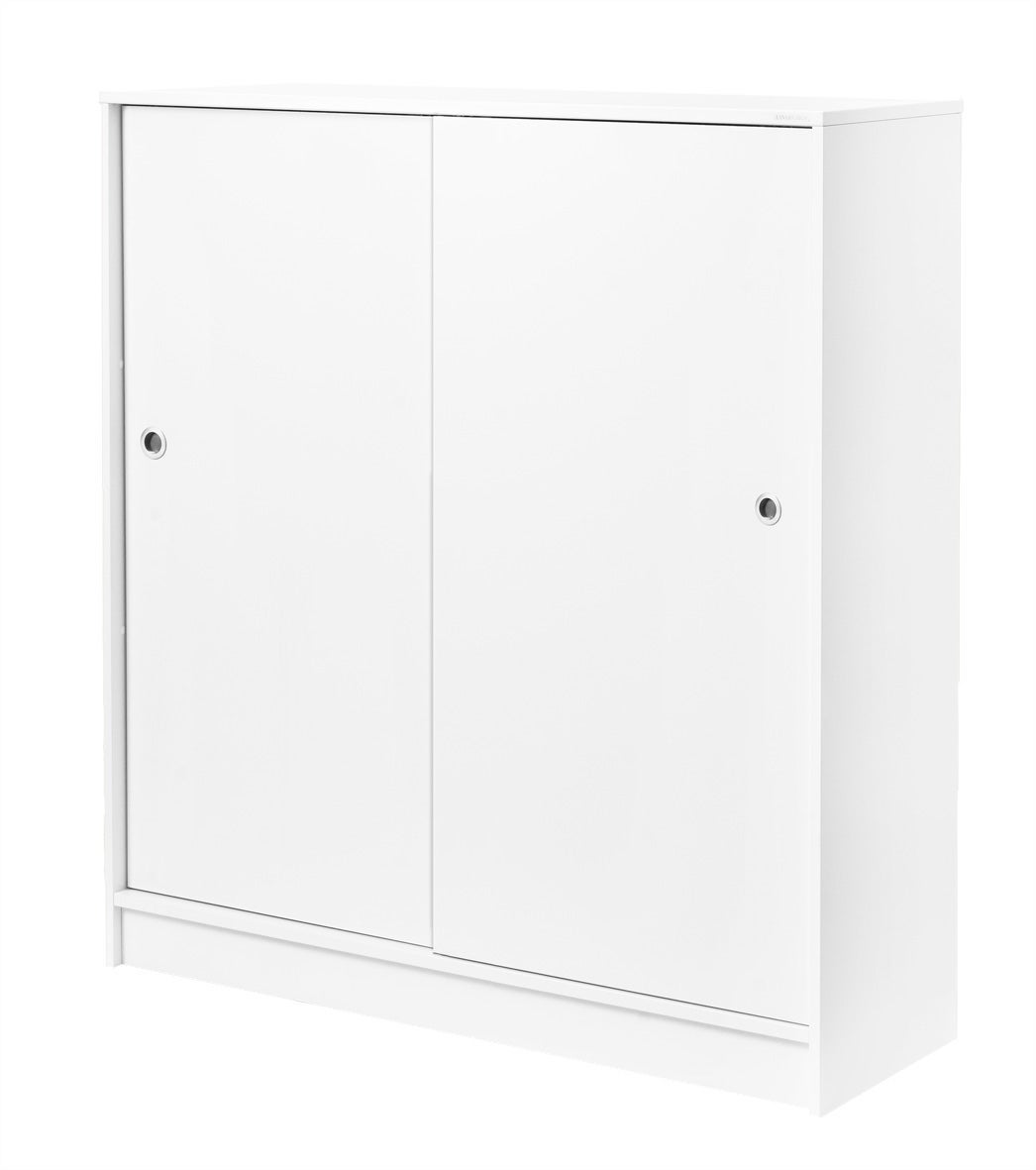 [2482178] Förvaringsskåp skjutdörr 1325 x 1200 mm vit Lanab