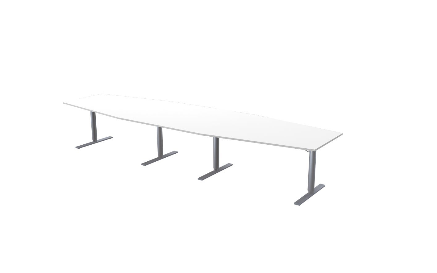 [2822180] Konferensbord 420 x 120 x 80 cm vit Lanab