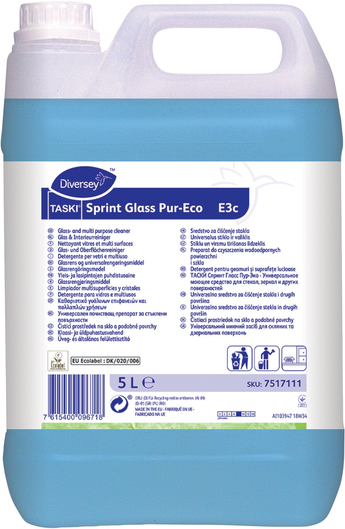 [2256406] Glasputsmedel Taski Sprint Glas Pur-Eco 5 liter