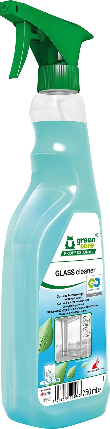 [2260551] Fönsterputsmedel Glass Cleaner green care Professional 750 ml