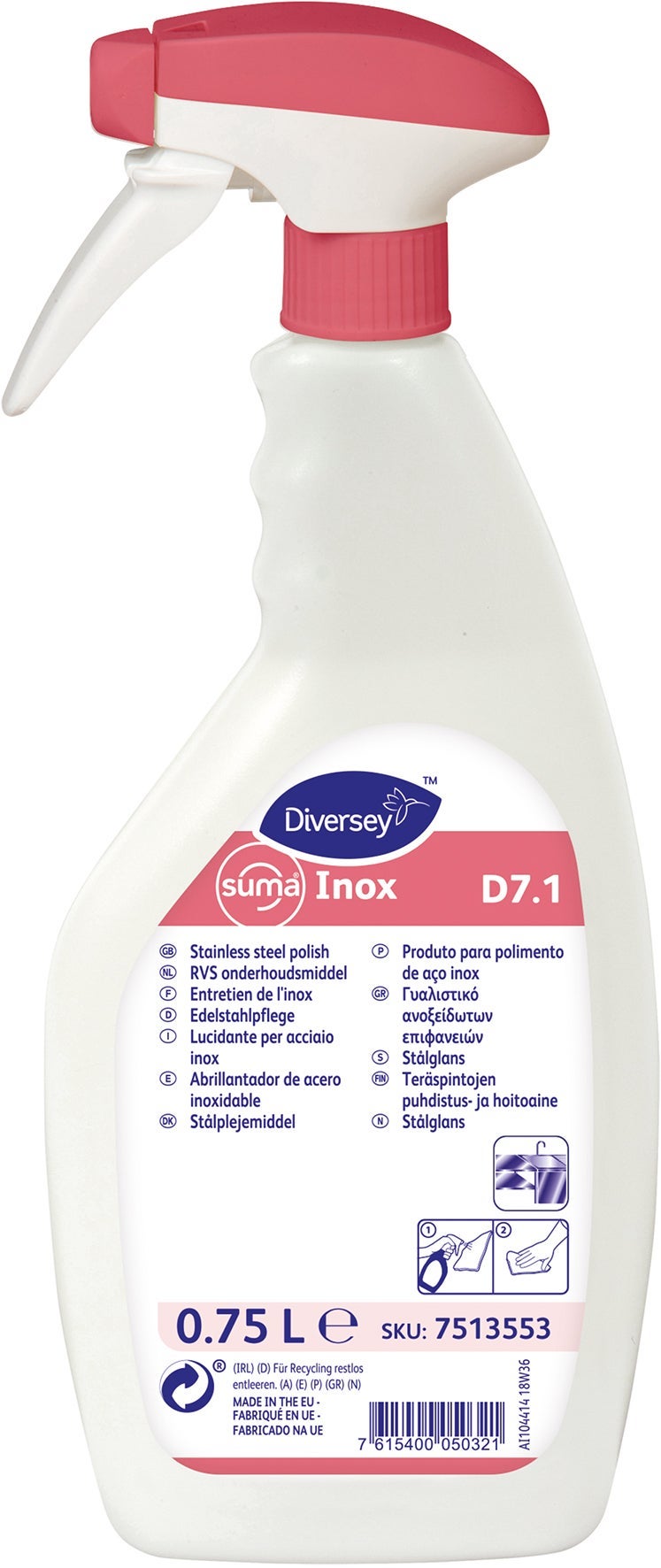 [8551023] Suma Inox stålglans/rengöring