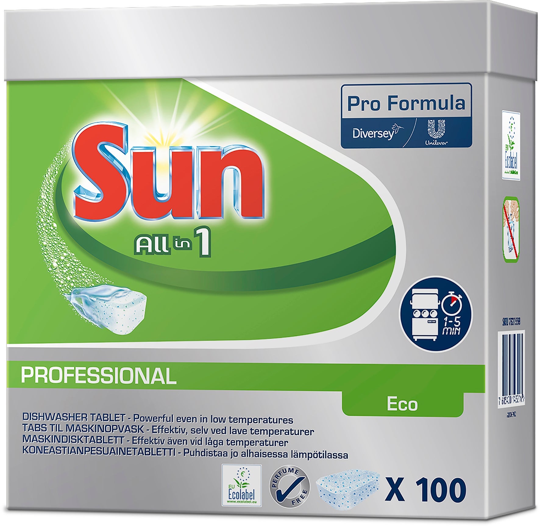 [2256495] Maskindiskmedel Sun Professional All in 1 ECO 100 st/fp