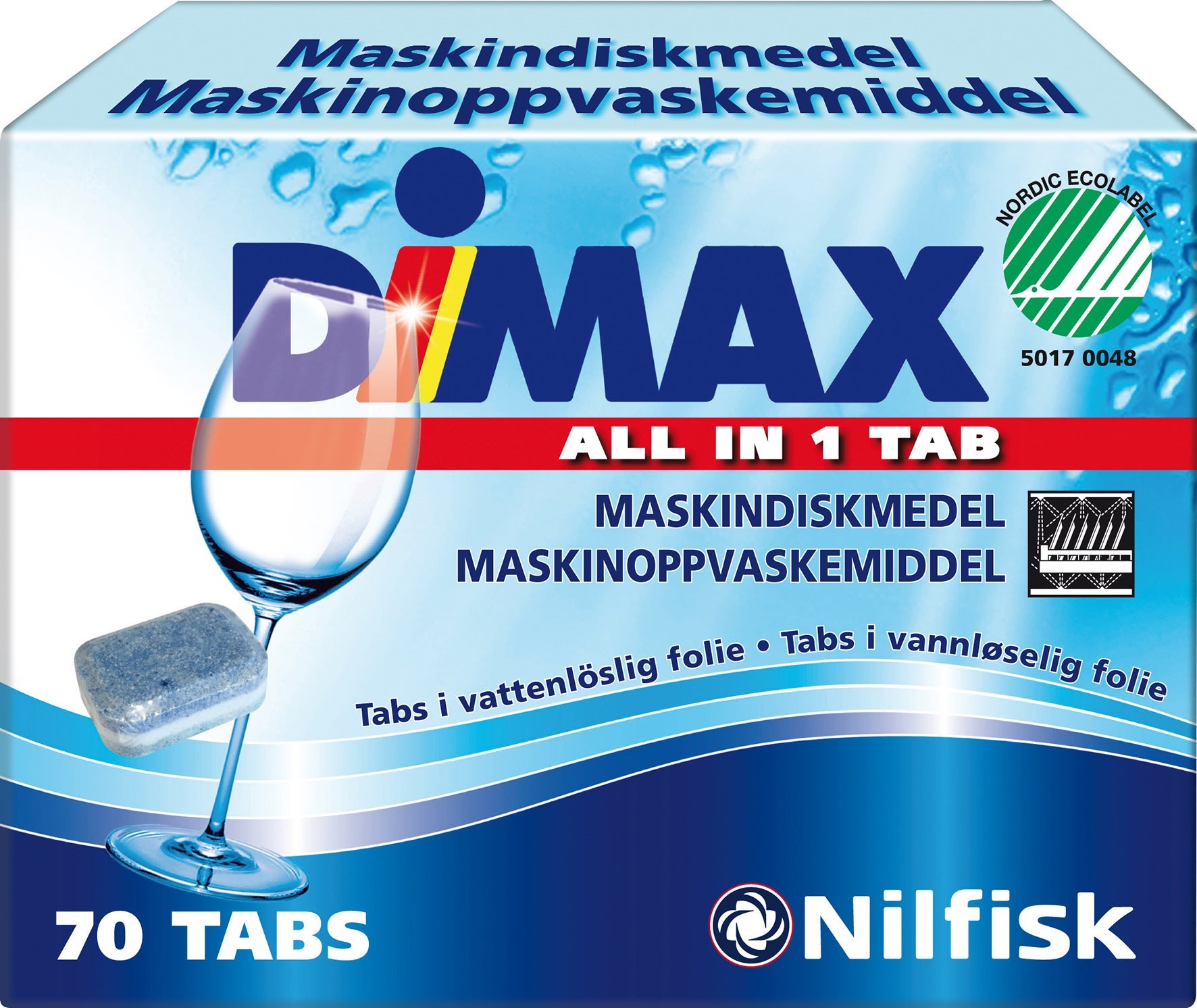 [2256492] Maskindiskmedel tablett Dimax 70 st/fp