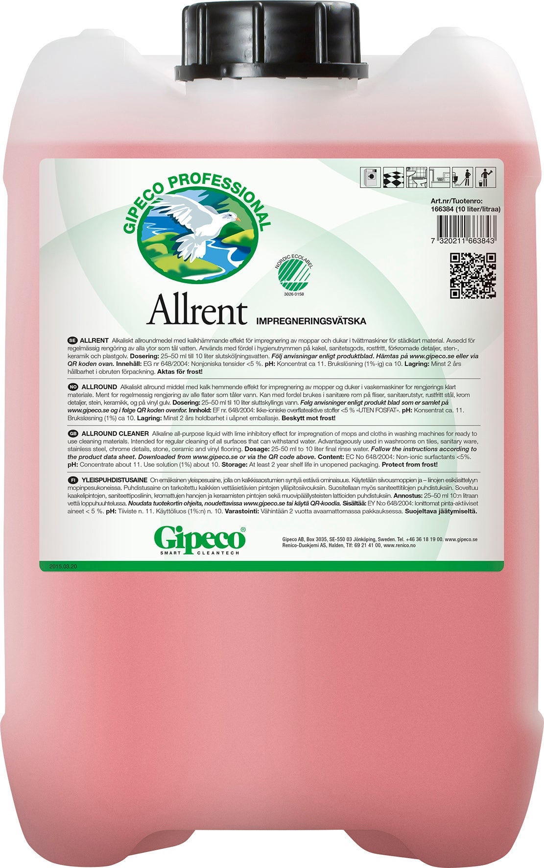 [2260009] Allrent Impregneringsvätska10 liter