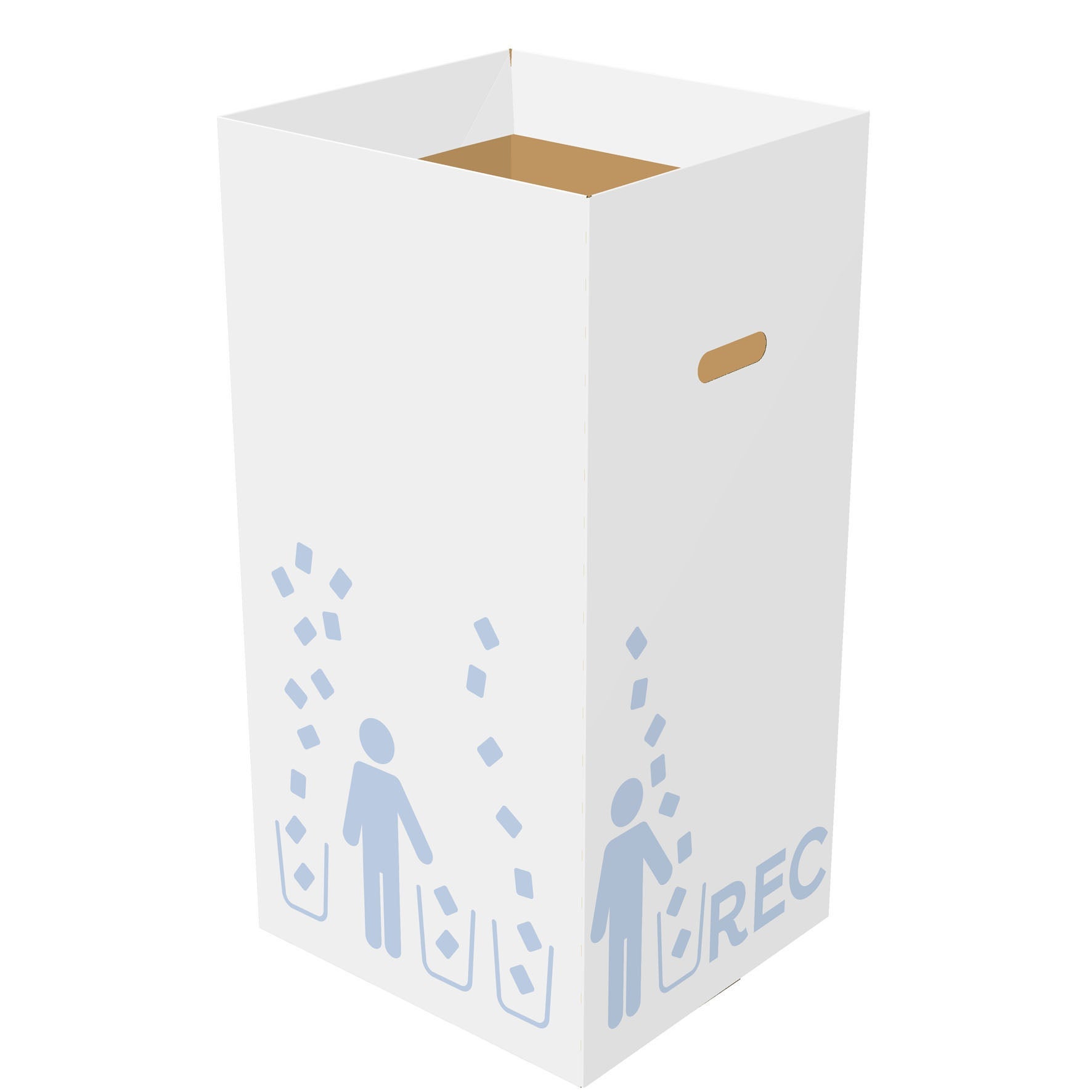 [2850664] Papperskorg well 125 liter 5 st/fp