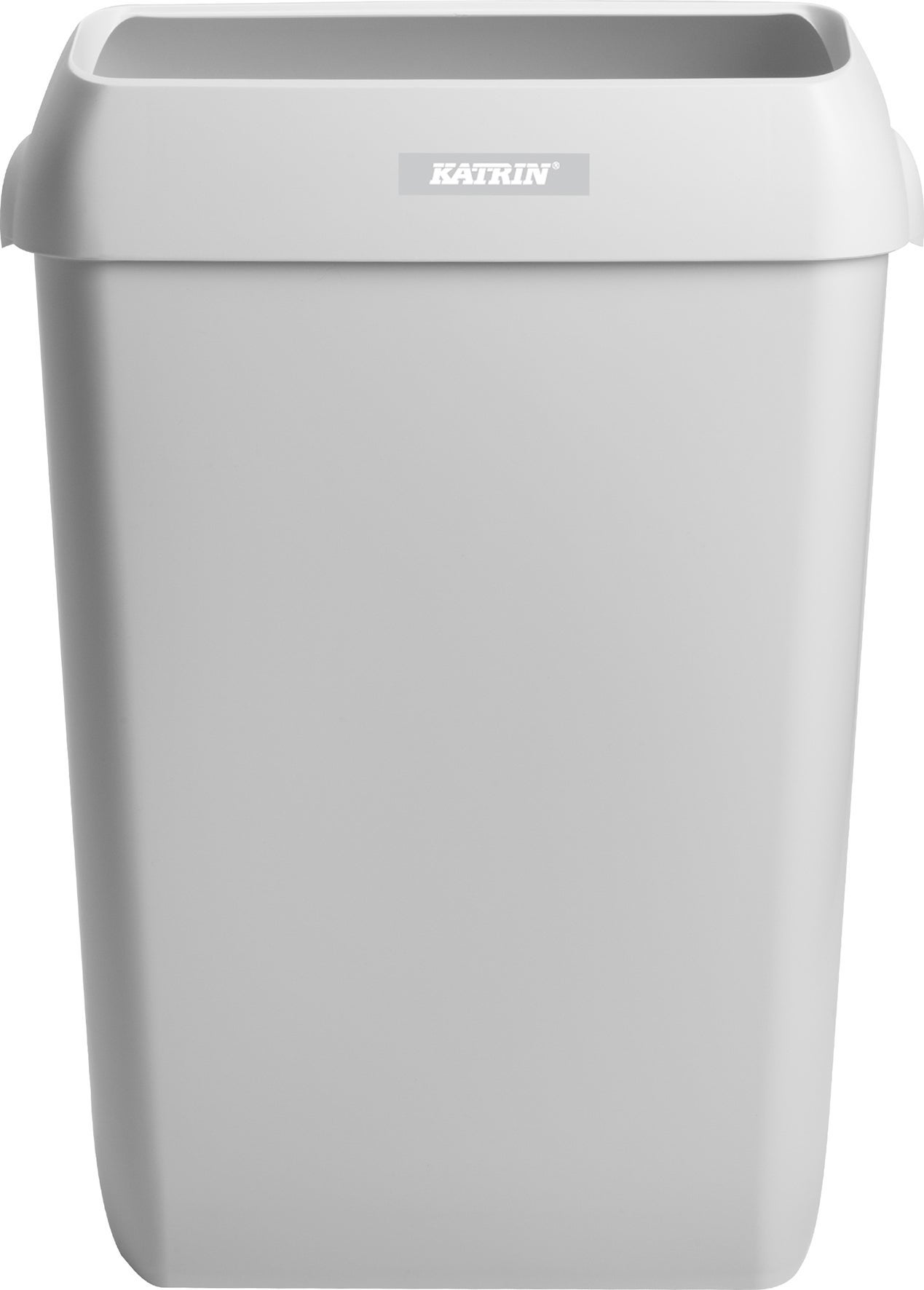 [8550796] Papperskorg Katrin med lock 50 liter vit 2 st/fp