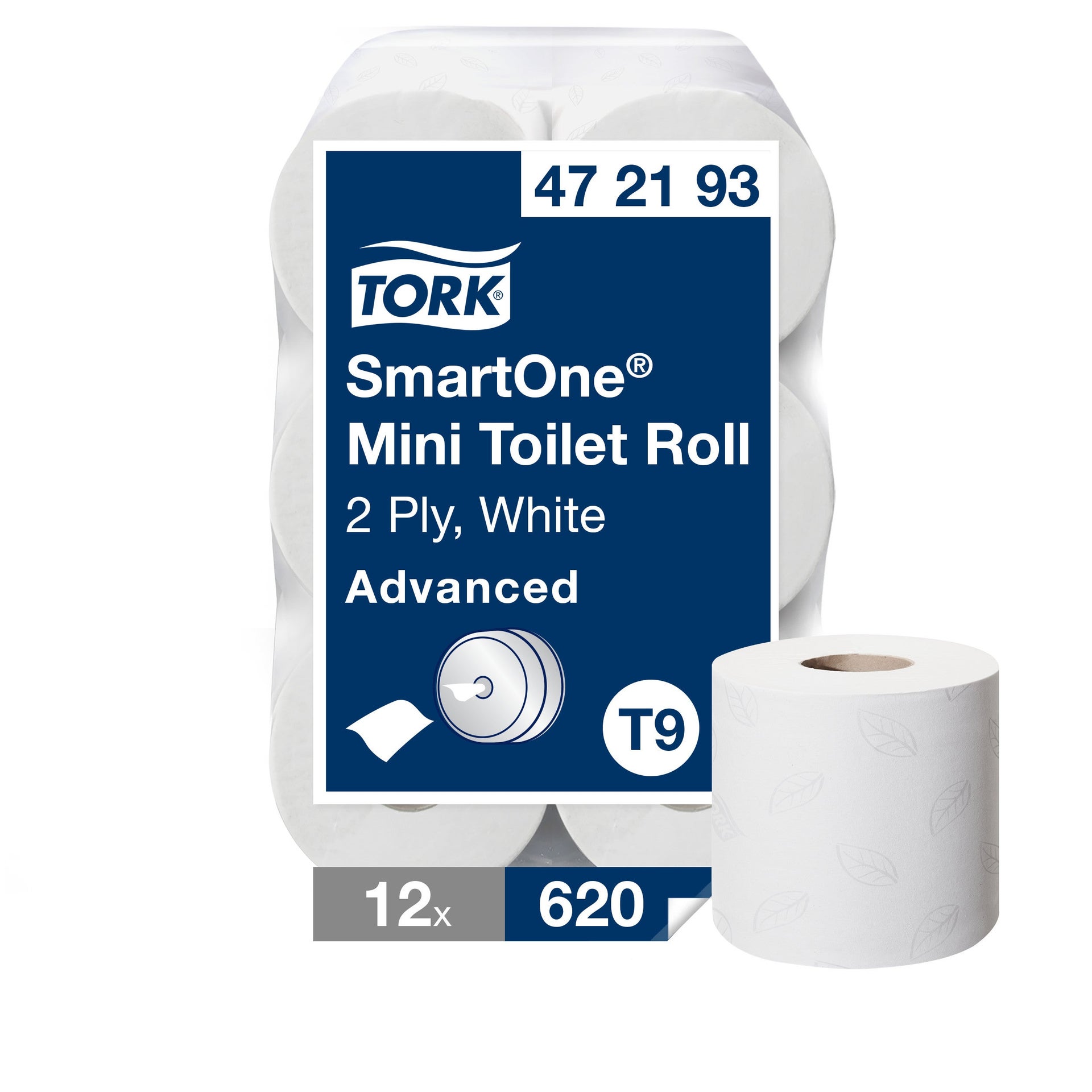 [2518507] Toalettpapper SmartOne Mini Advanced Tork T9 Vit