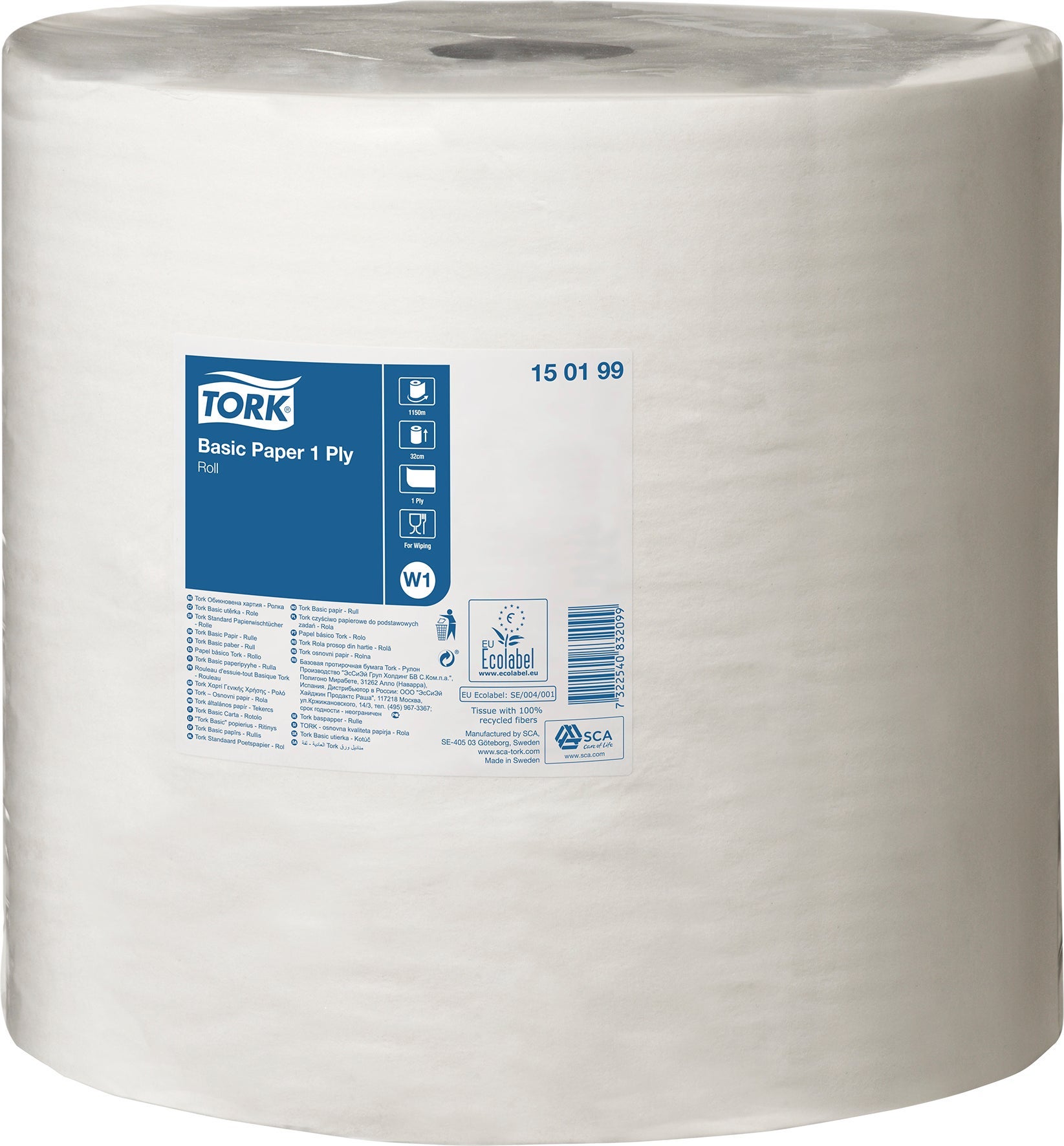 [8550074] Tork Basic Papper, Stor rl, W1