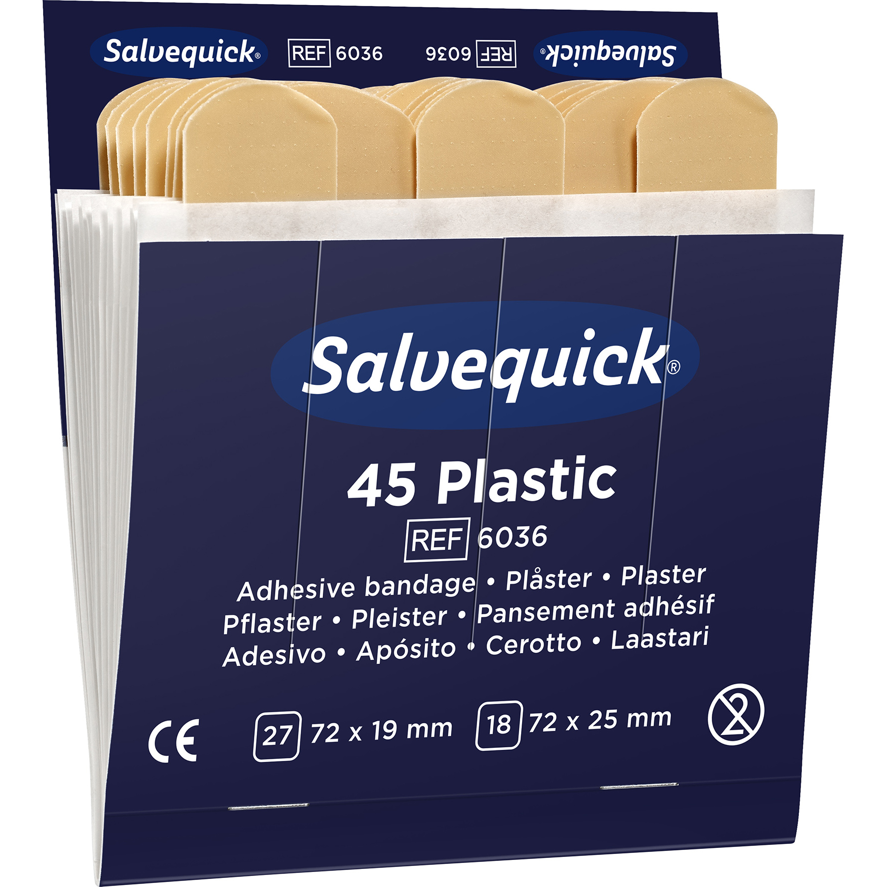 [2890263] Plåsterrefill 6036 plast 6x45fp