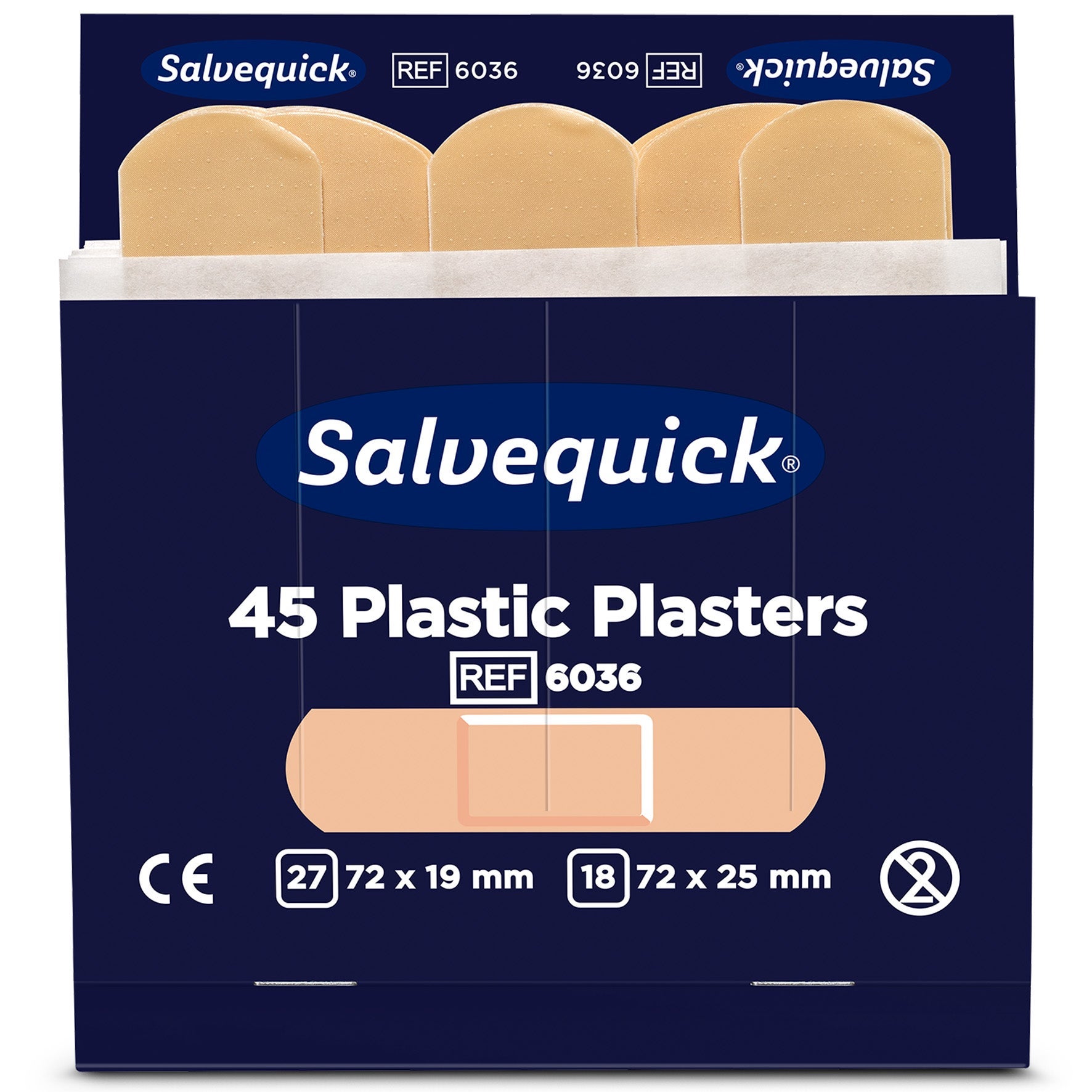 [2890263] Plåsterrefill plast 6036 6 x 45 st/fp