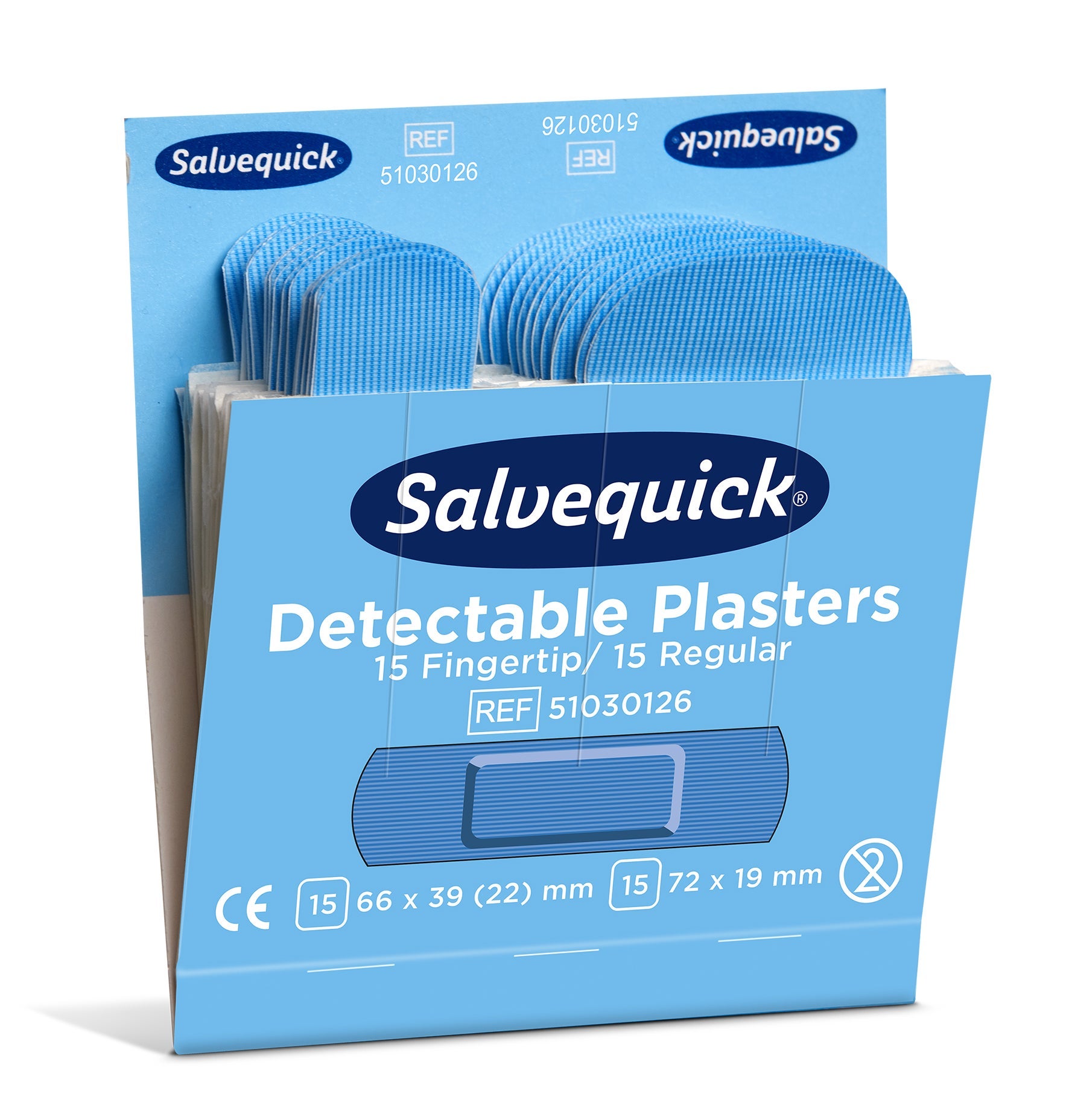 [2890269] Plåsterrefill Detectable 6754 CAP  6 x 30 st/fp Fingertopp/Regular