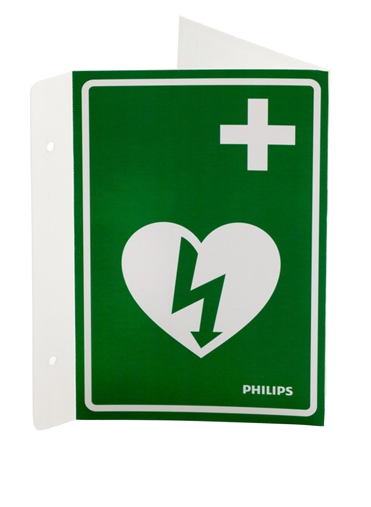 [2890400] Skylt AED - Hjärtstartare Wall Sign grön