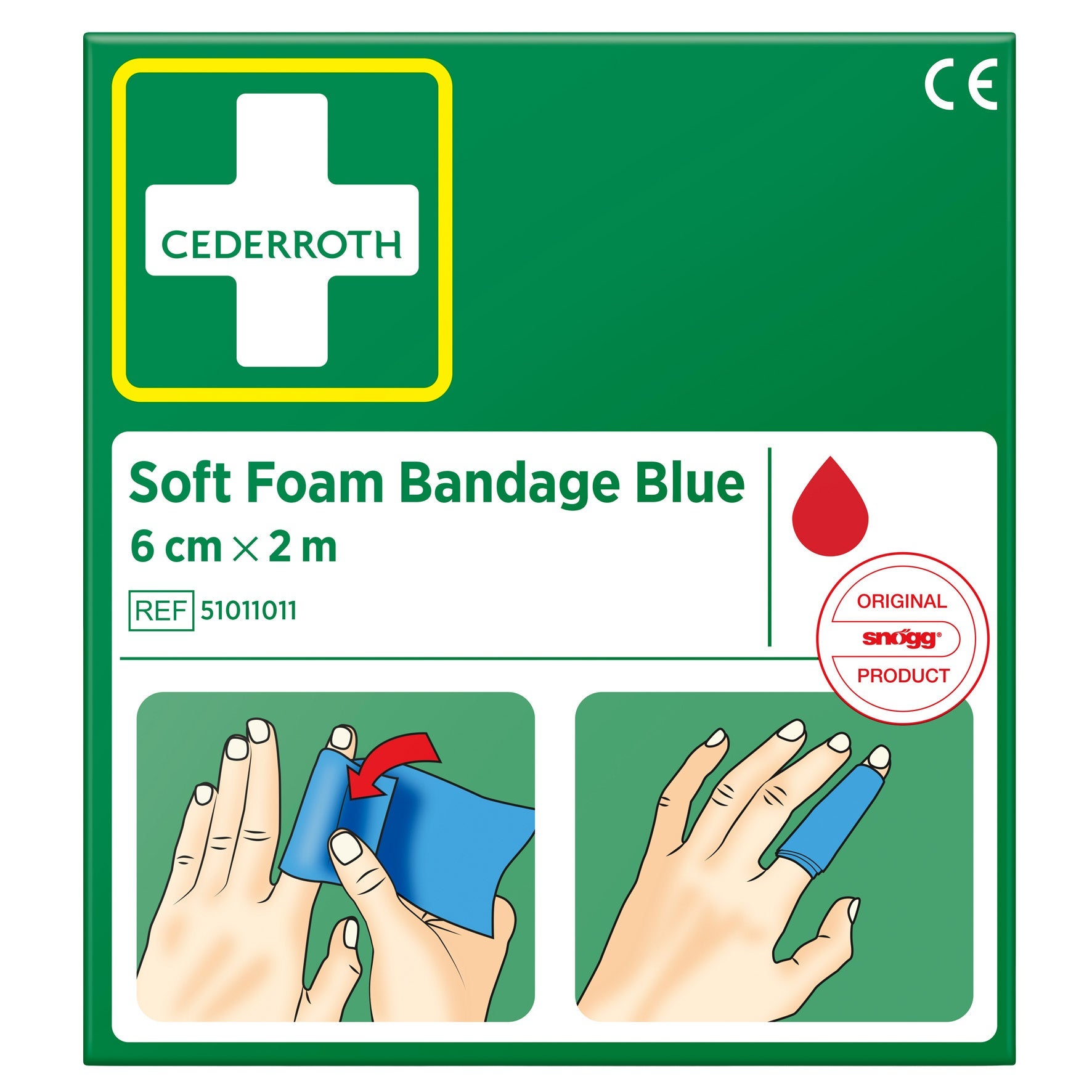 [8551607] Bandage Soft Foam Bandage Blue