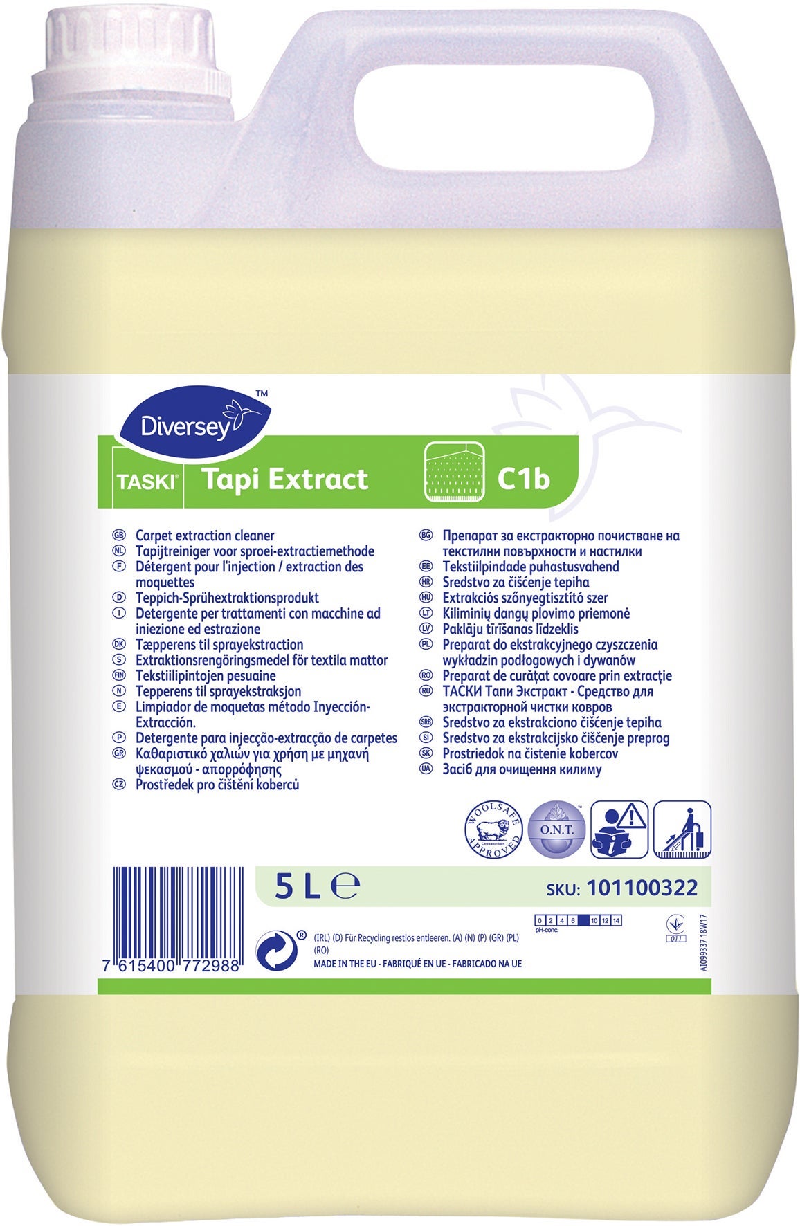 [2260261] Textilgolvrengöringsmedel Taski Tapi Extract C1b 5 liter