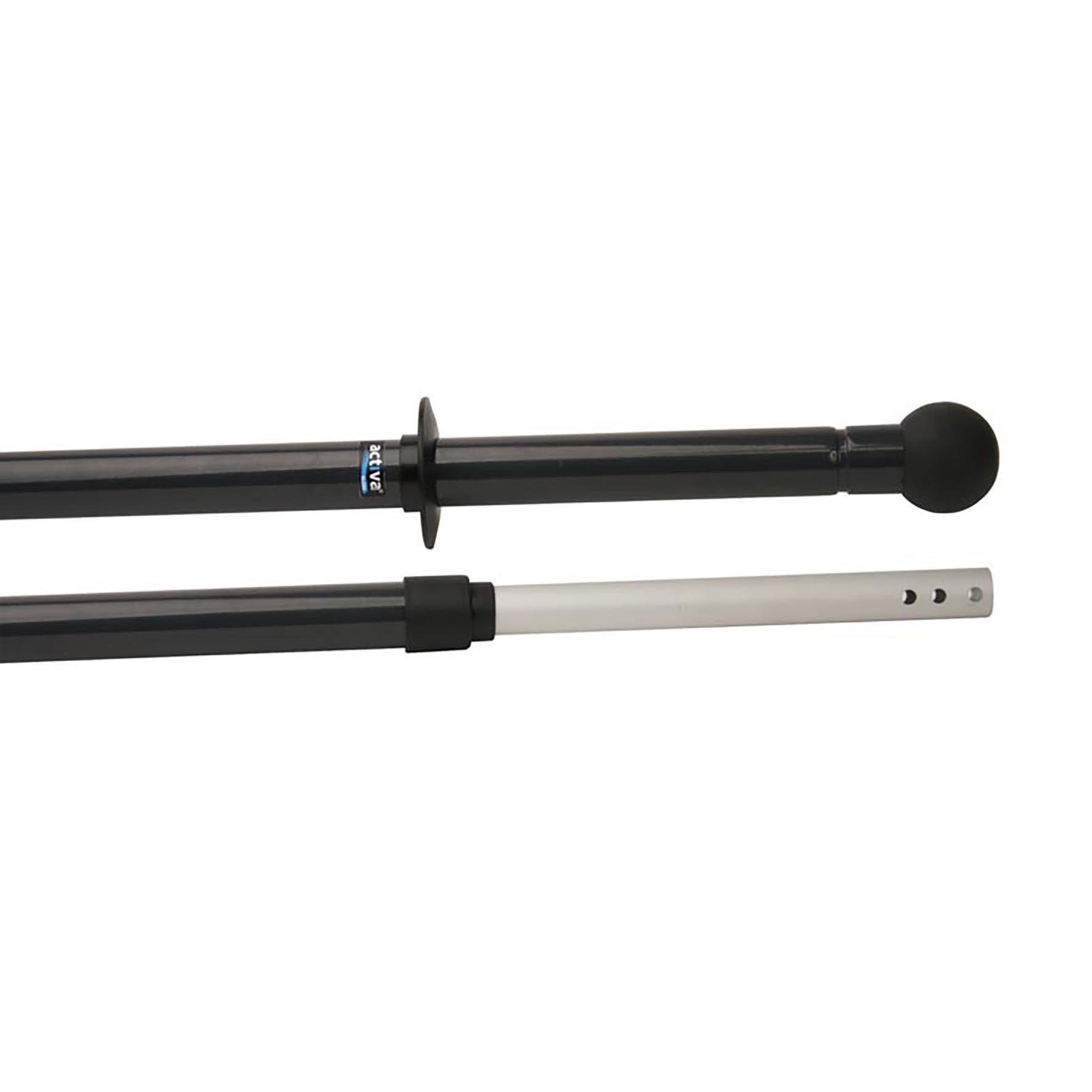 [8560164] Skaft  justerbart med kula grå 1000 - 1700 mm