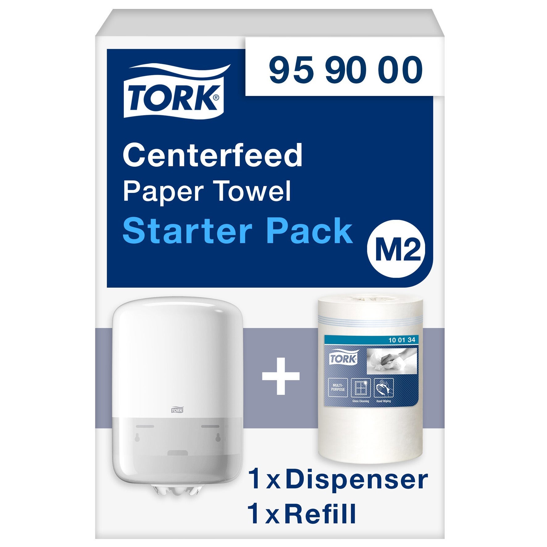 [2518447] Dispenser Torkrulle Startpaket M2 Vit