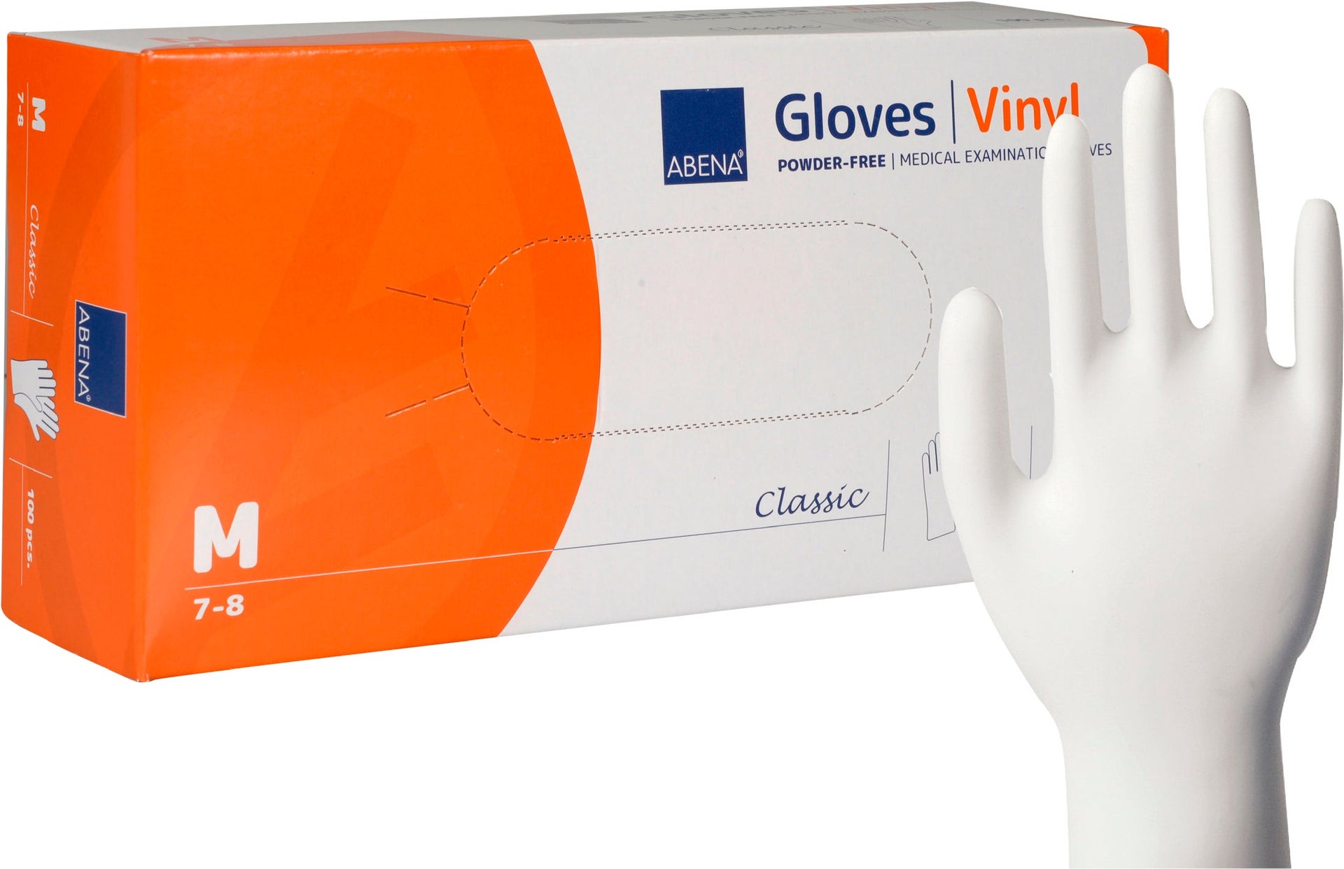 [2256159] Engångshandske Vinyl M puderfria 100 st/fp