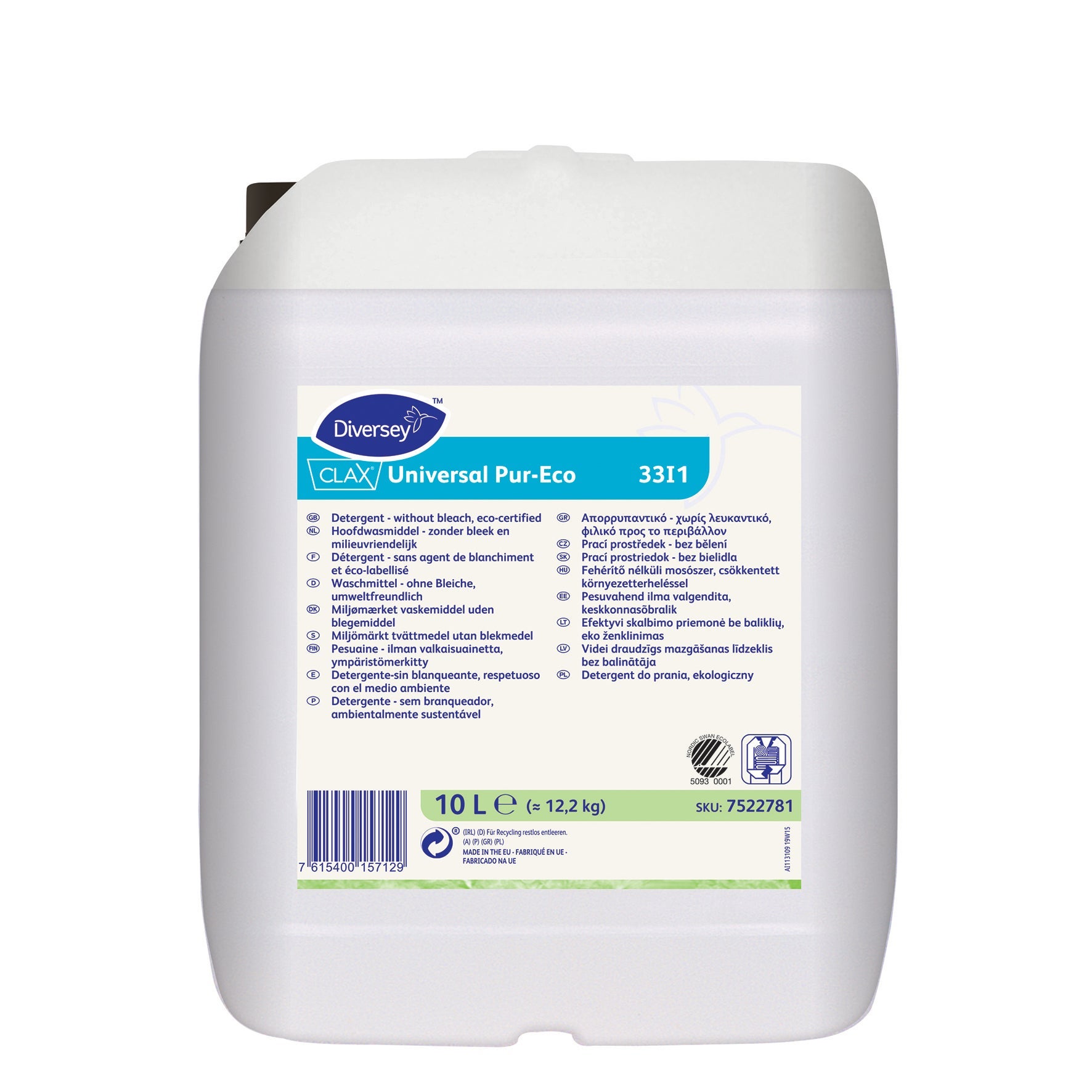 [2256451] Tvättmedel flytande Clax Universal Pur-Eco 33I1 10 liter