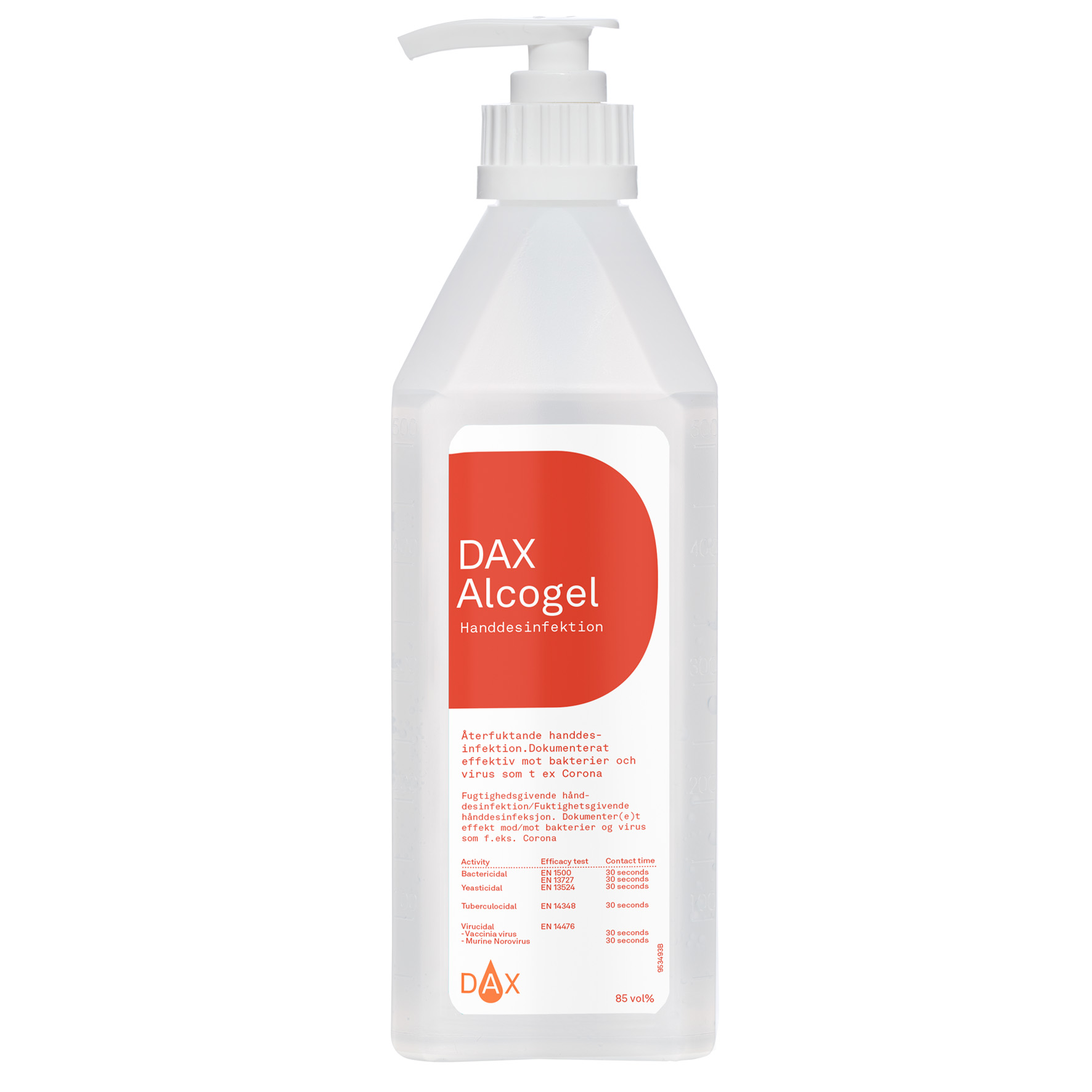 [2256422] Alcogel DAX med pump 600 ml