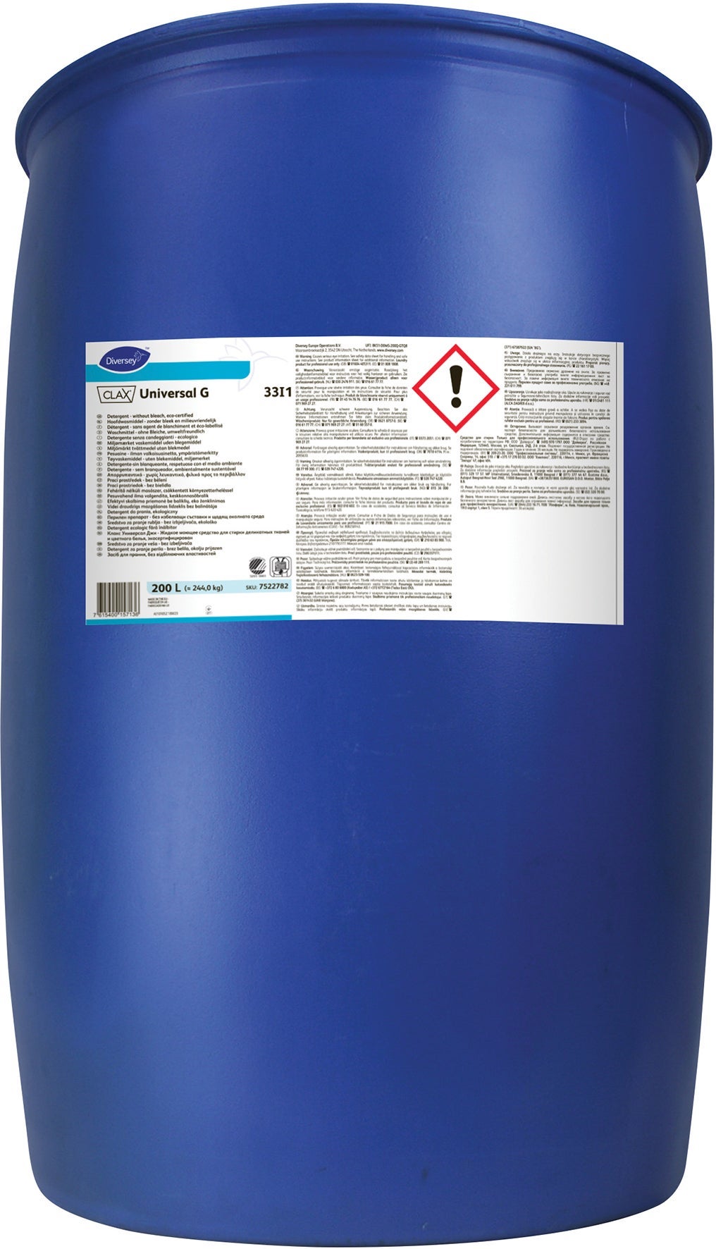[2260202] Tvättmedel flytande Clax Universal Pur-Eco 200 liter