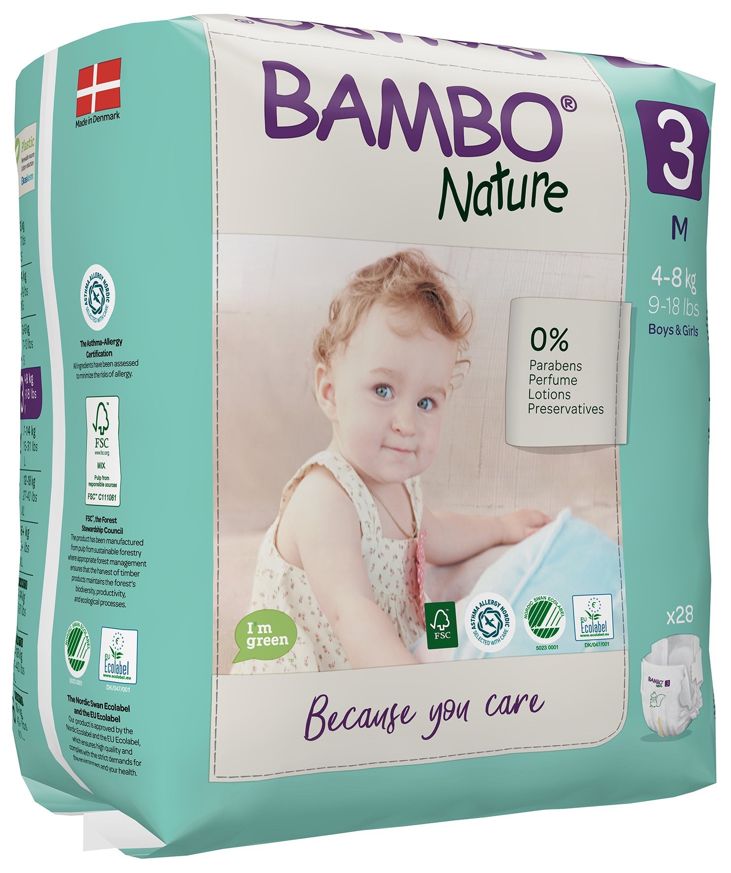 [8556124] Blöja Bambo Nature 4-8 kg 28 st/fp