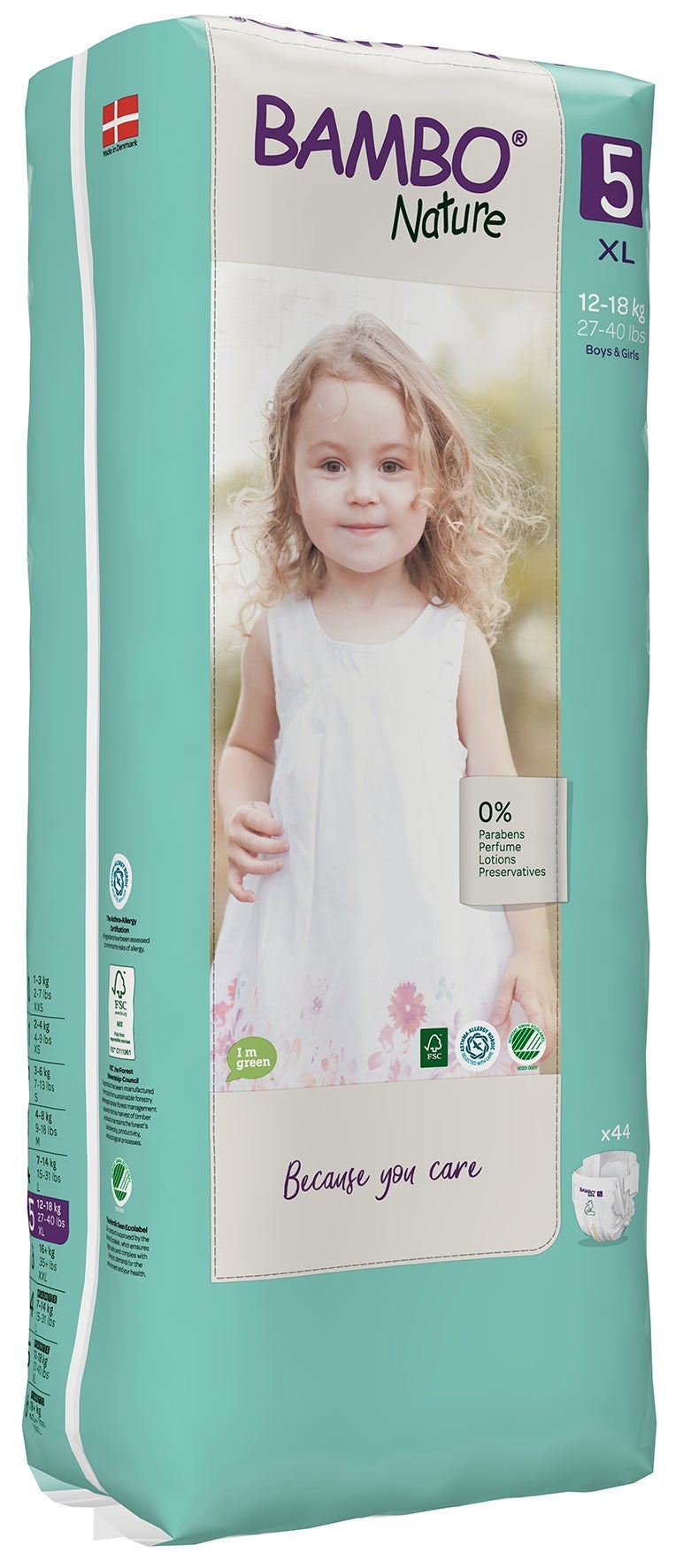 [8556132] Blöja Bambo Nature 12-18 kg tall 44 st/fp