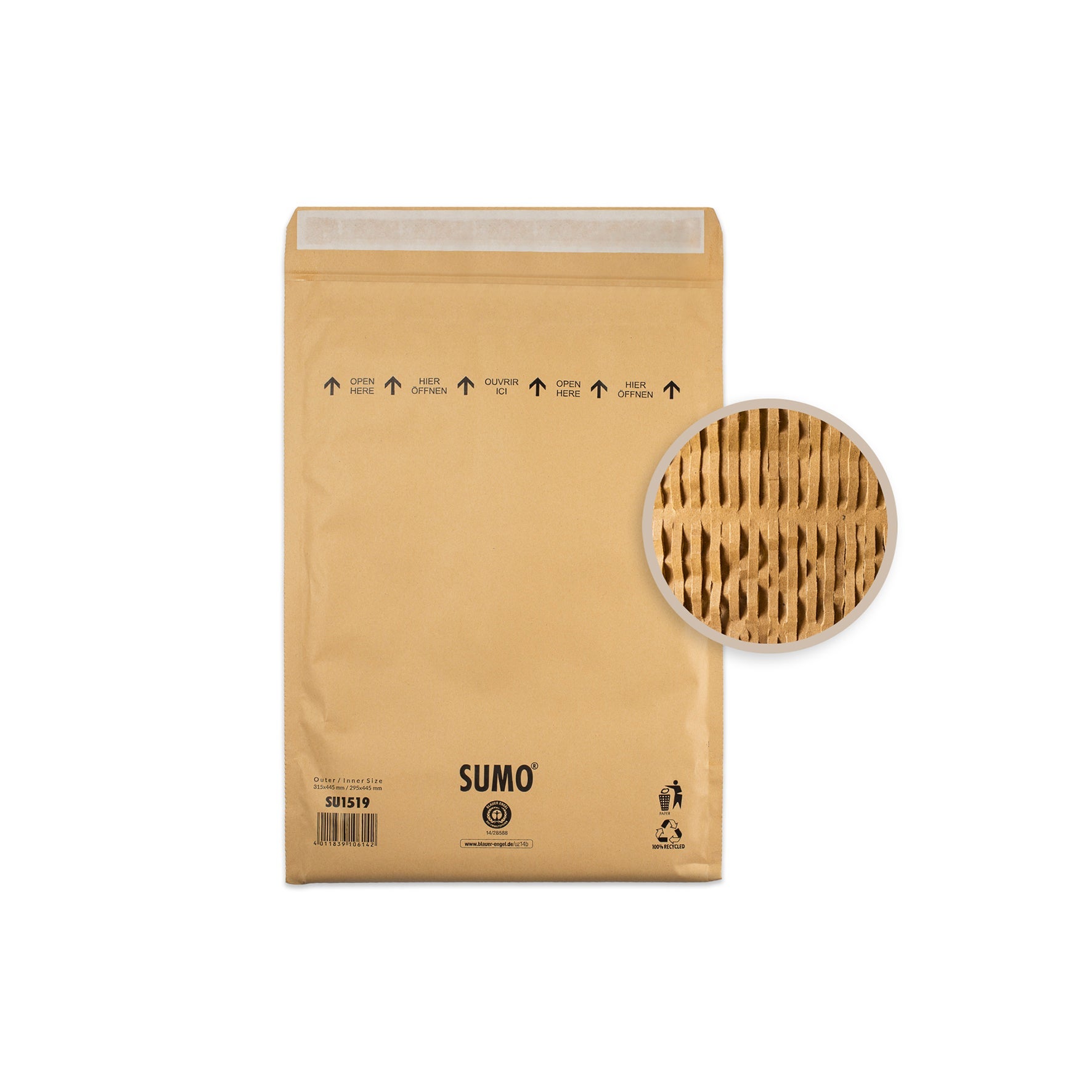 [8560589] Vadderad påse SUMO 295 x 445 mm
