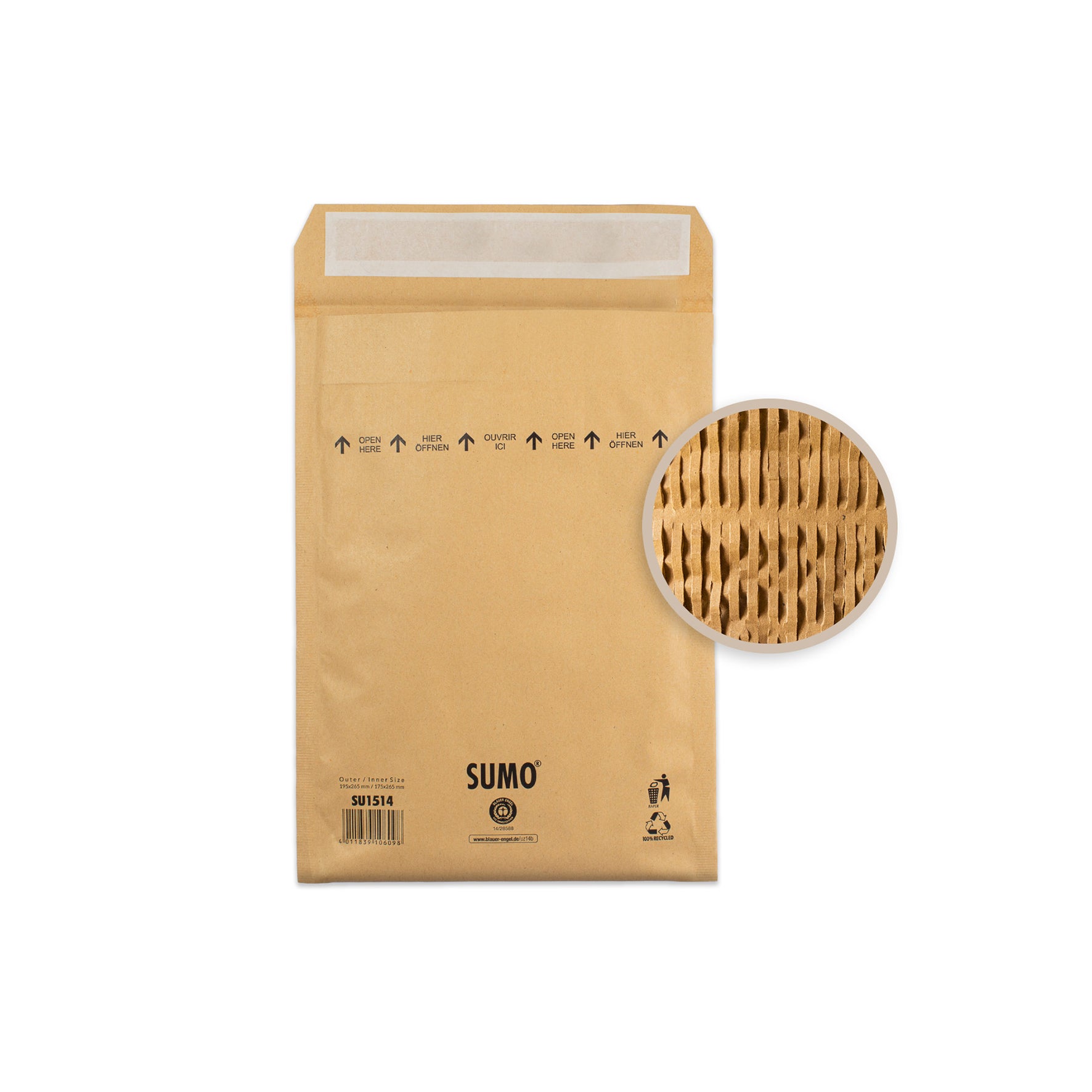 [8560593] Vadderad påse SUMO 175x265 10-pack