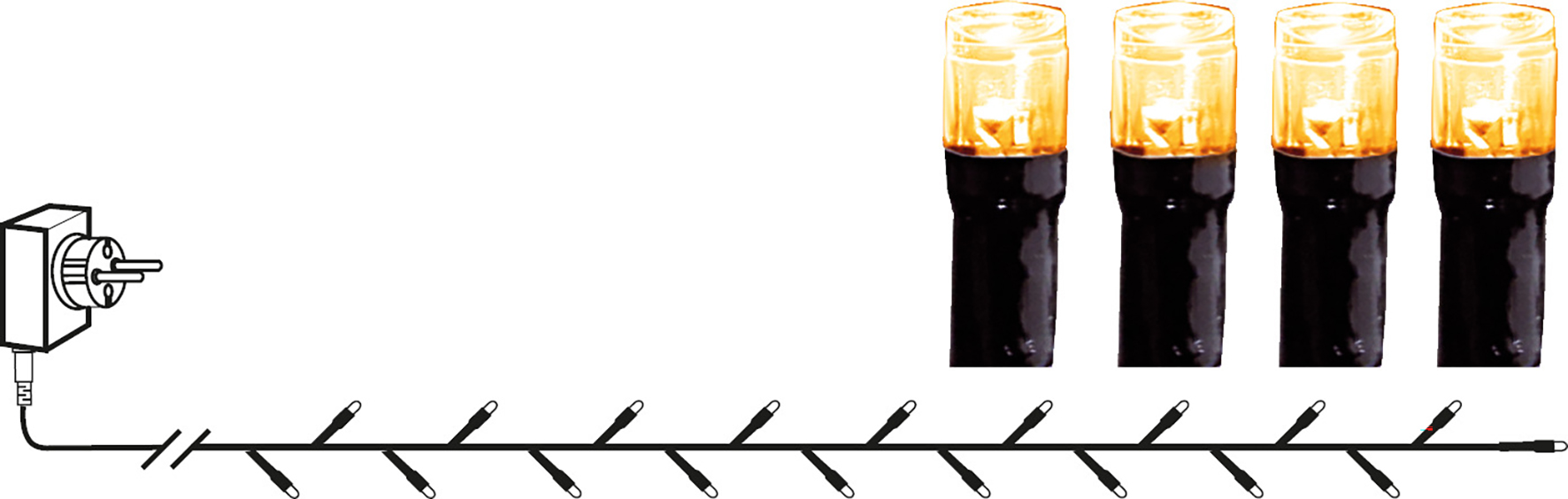 [8559765] Ljusslinga GoldenWarmWhite 80