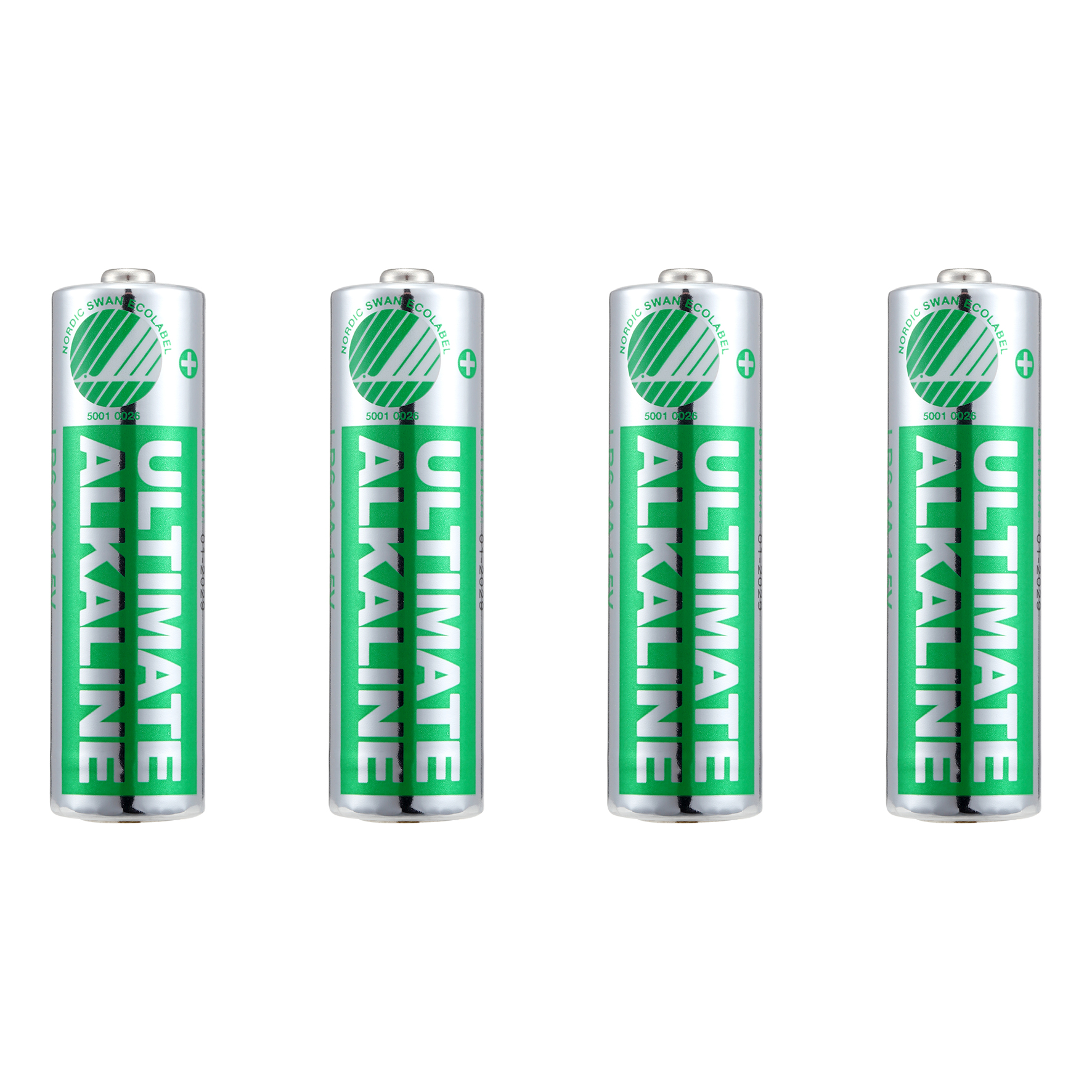 [8560460] Batteri Svanenmärkt Deltaco Alk AA 4/fp