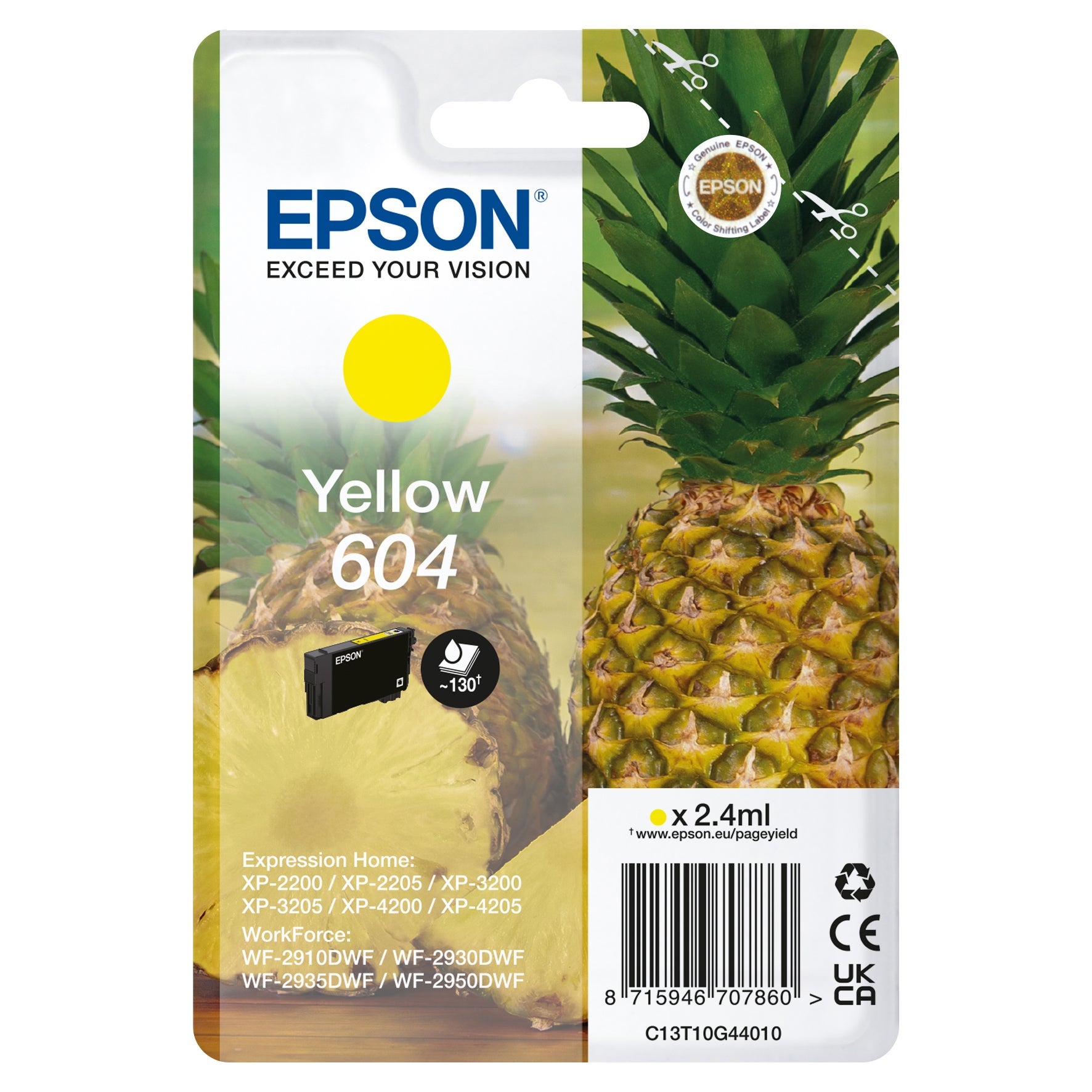 [5701526] Bläck Epson 604 gul 2,4 ml