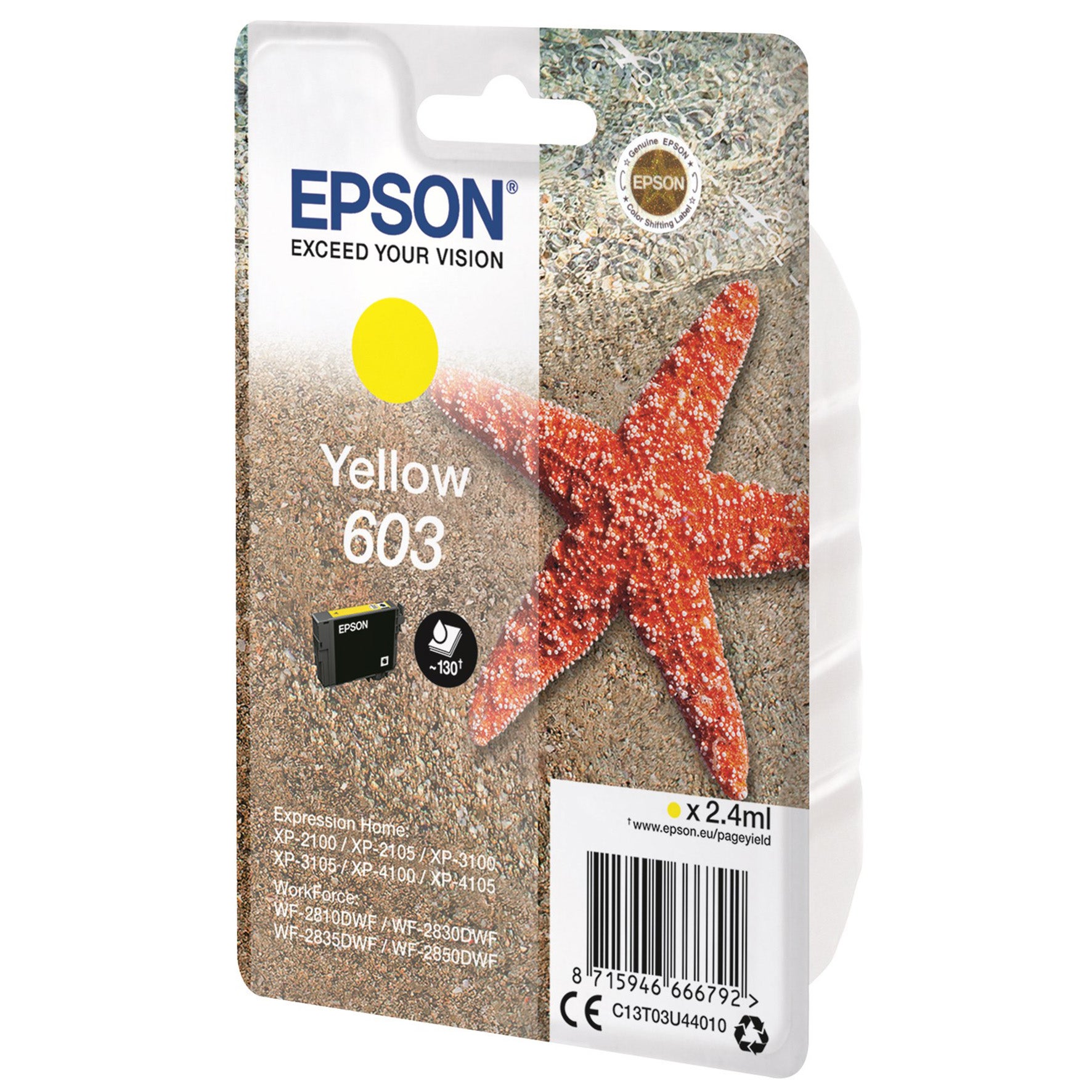 [5701536] Bläck Epson 603 gul 2,4 ml