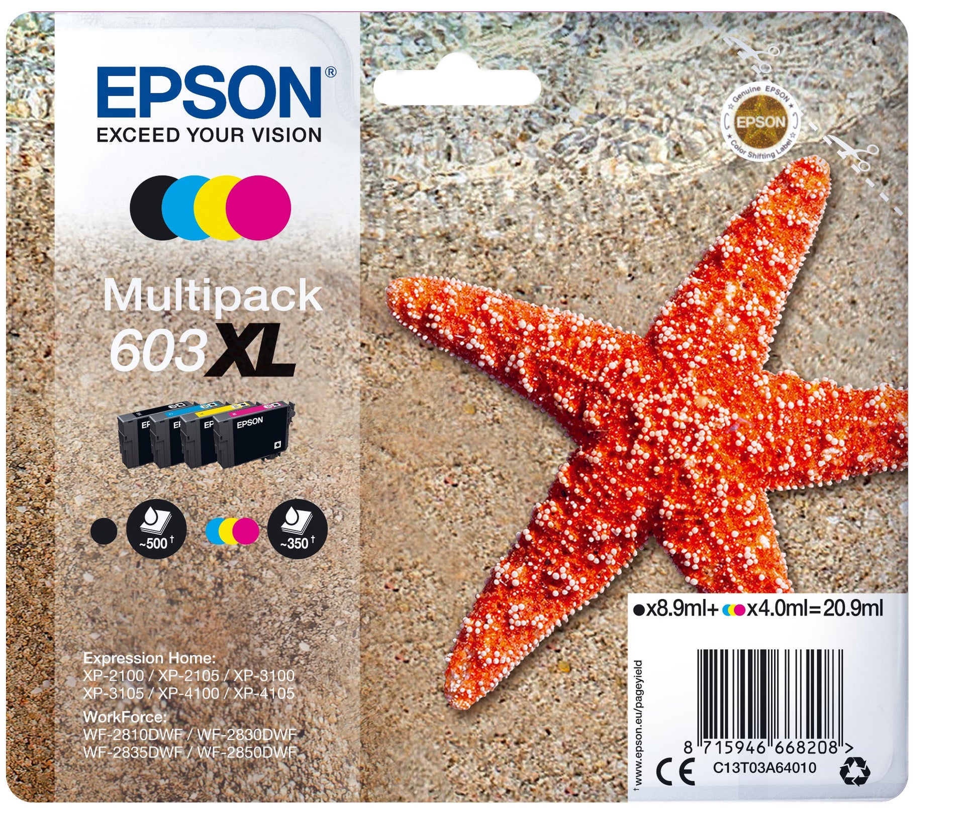 [5701542] Bläck Epson 603XL CMYK 4 st/fp