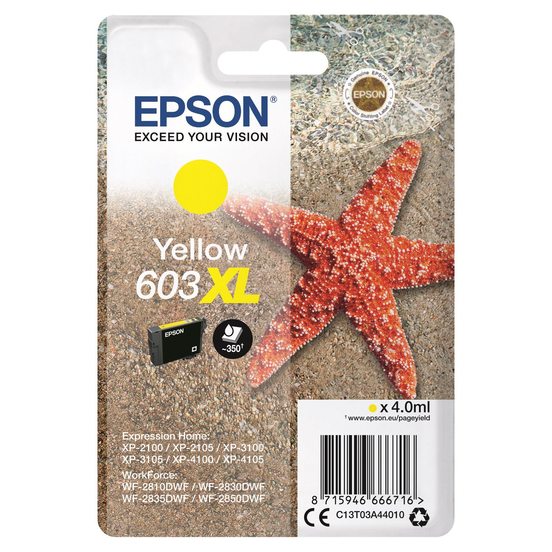 [5701541] Bläck Epson 603XL gul 4,0 ml