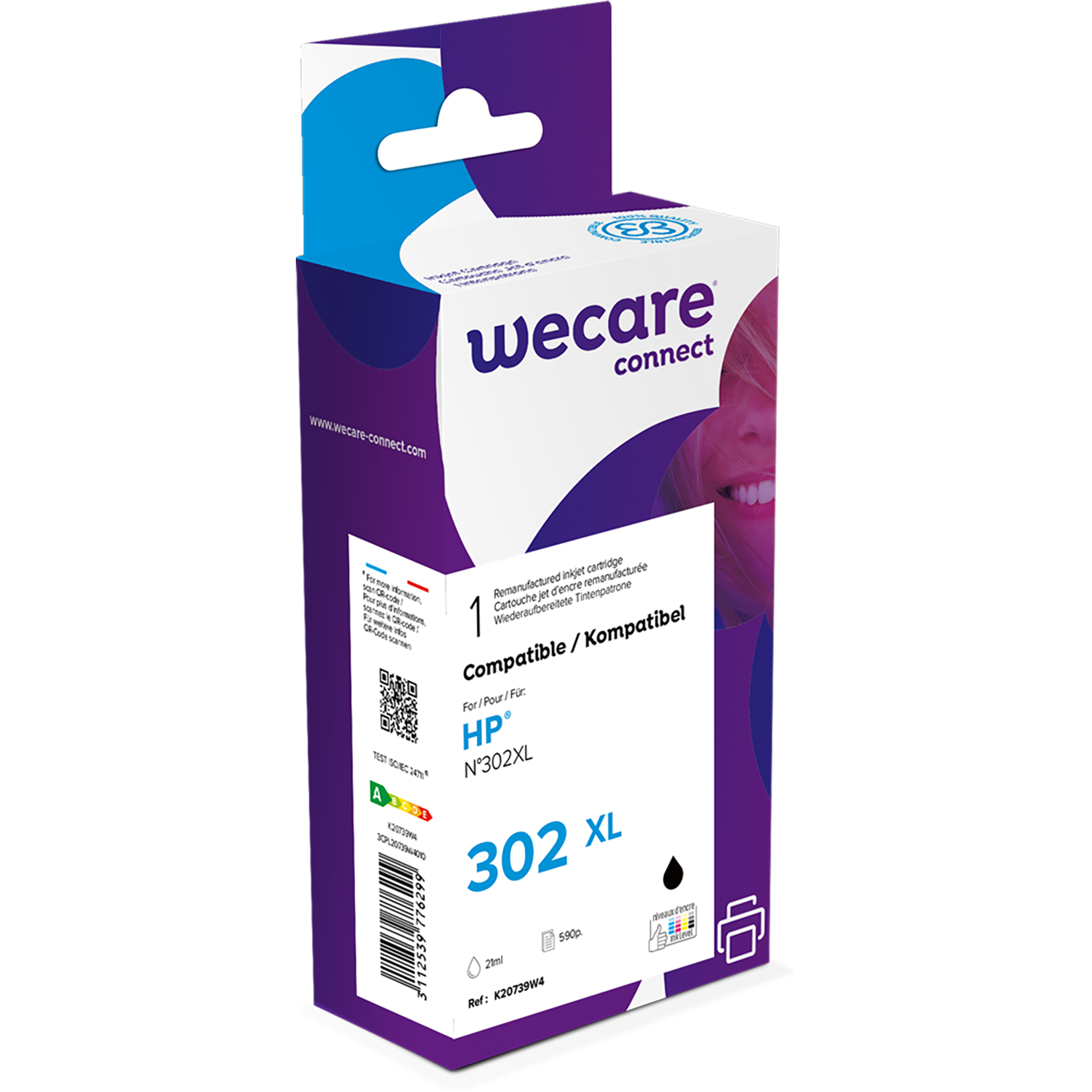 [5710082] Bläck Wecare 302XL svart