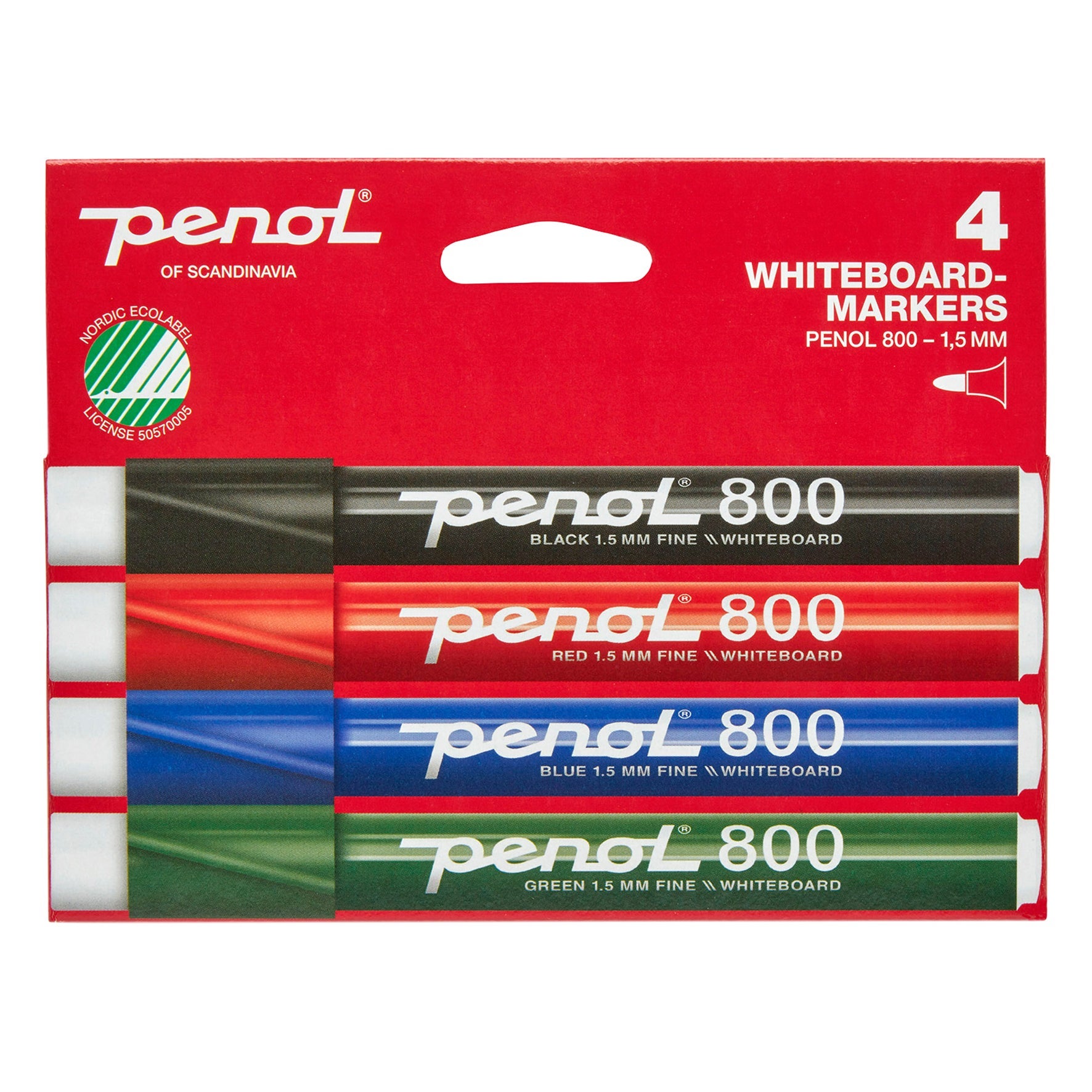 [2409870] Whiteboard-penna Penol 800 rund 4 st/fp