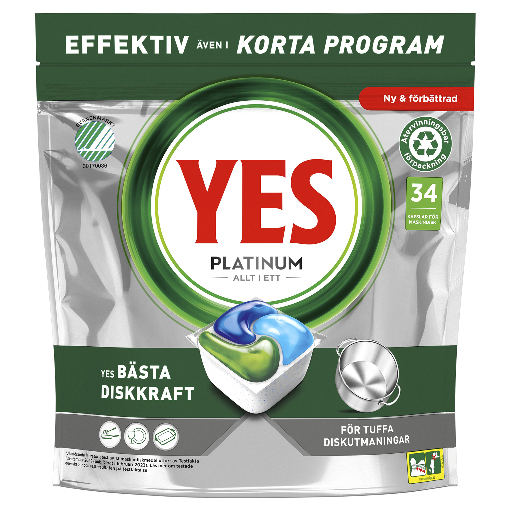 [8561354] Maskindisk YES Platinum 34st