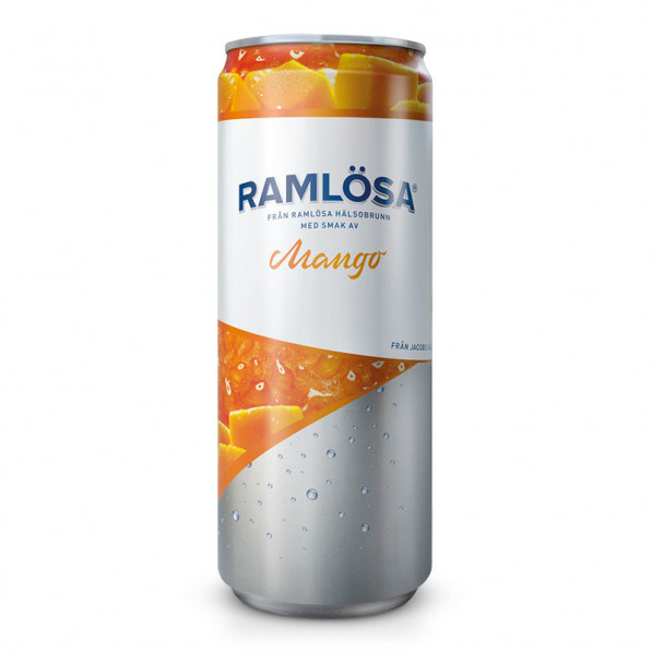 [E25005] Ramlösa Mango 33cl Burk SLEEK 20 burk/flak