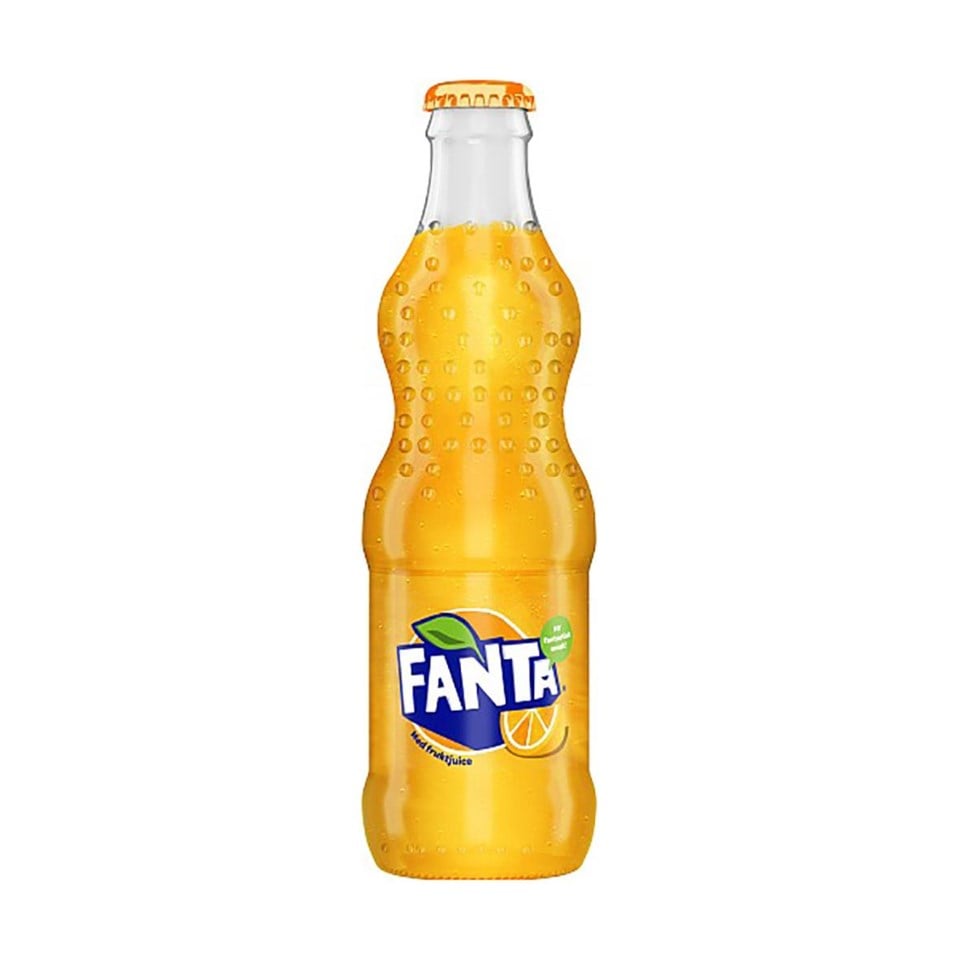 [E3028] FANTA APELSIN 33 CL GLASFLASKA 24/back INGEN PANT