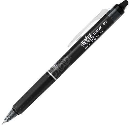 [E322709] Pilot FriXionball svart 0,7 raderbar 12 st/fp
