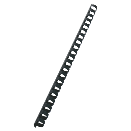 [E4028178] PLASTSPIRAL A4 21-RING 14MM SVART 100st/fp