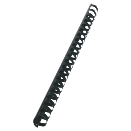 [E4028184] PLASTSPIRAL A4 21-RING 32MM OVAL SVART 50ST/FP