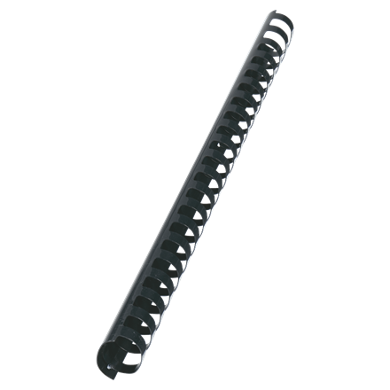 [E4028185] PLASTSPIRAL A4 21-RING 38MM OVAL SVART 50ST/FP