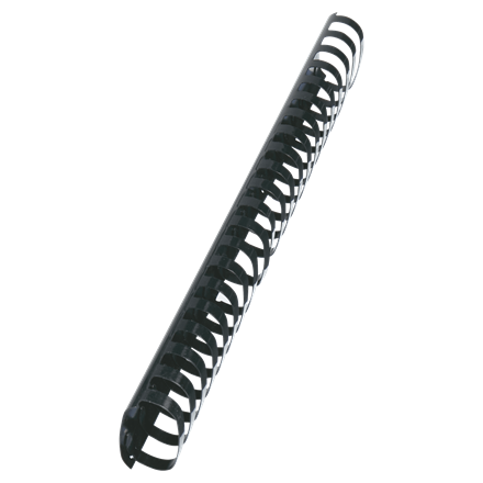 [E4028187] PLASTSPIRAL A4 21-RING 51MM OVAL SVART 50ST/FP