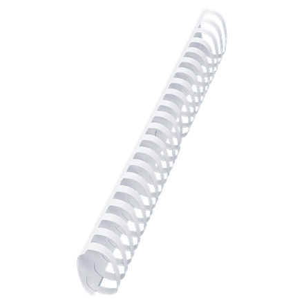 [E4028207] Plastspiral Combibind A4 51 mm vit 50st/fp