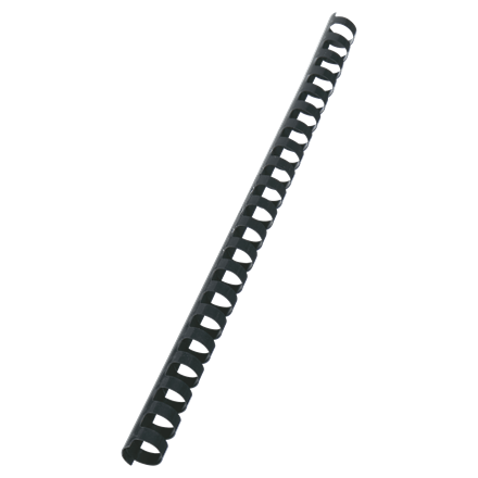 [E4028600] PLASTSPIRAL A4 21-RING 16MM SVART 100st/fp