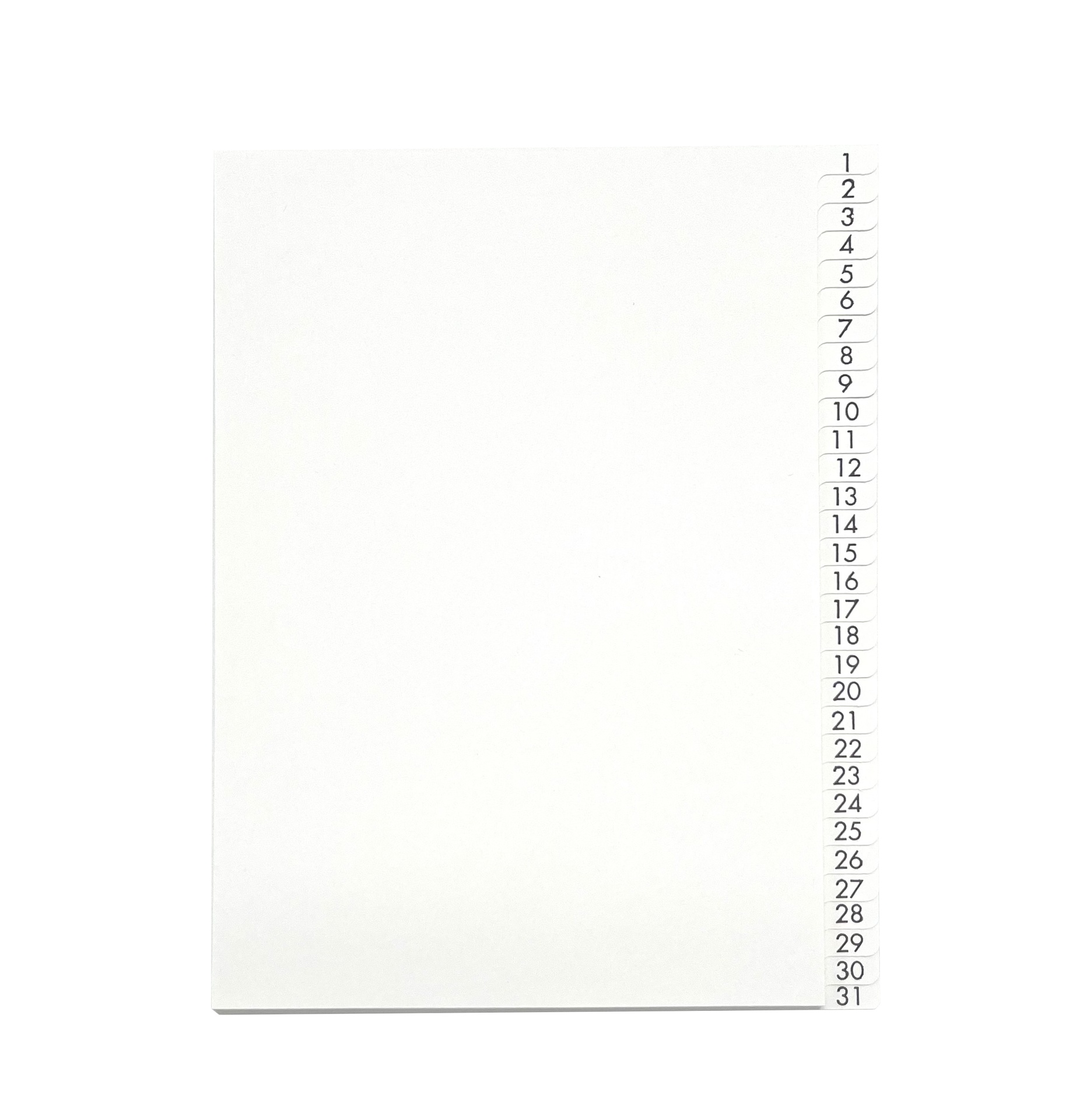 [EEGERNA022] Register A5 1-31 VITA PAPPER OH 10 ST/FP