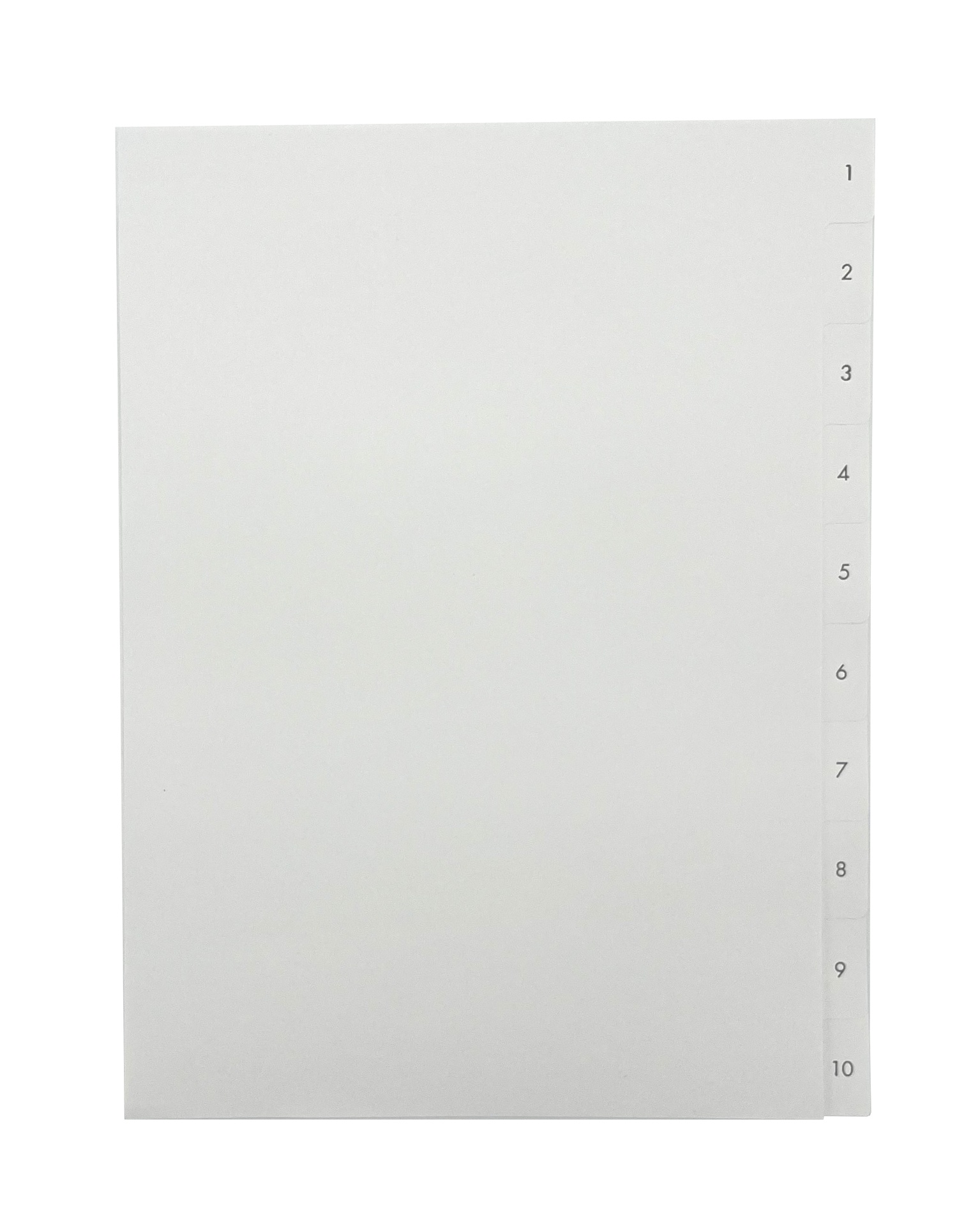 [EEGERNA025] Register A4 1-10 VITA PAPPER OH 25 ST/FP