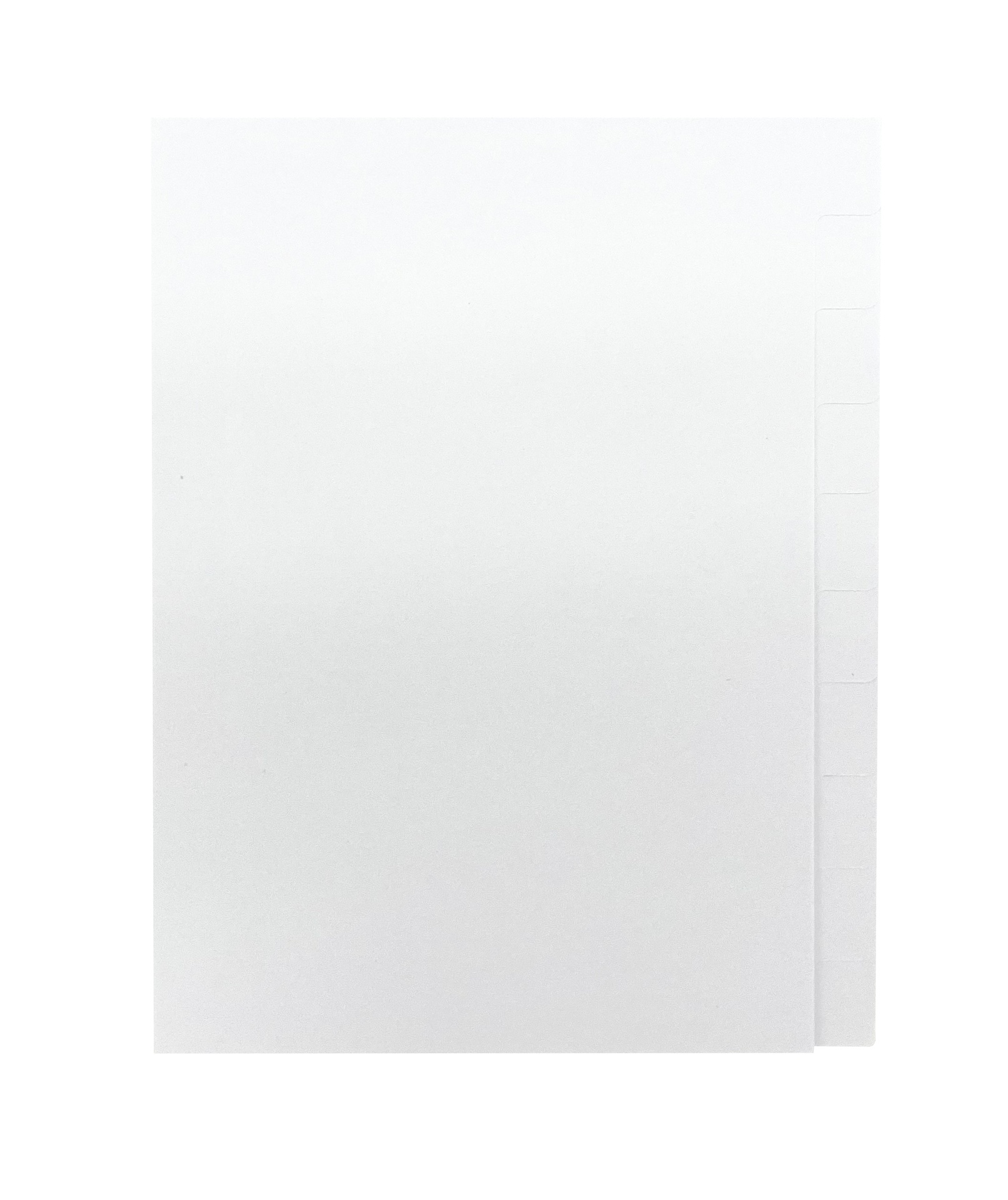 [EEGERNA030] Register A5 1-10 OTRYCKTA VITA PAPPER OH 50 st/fp