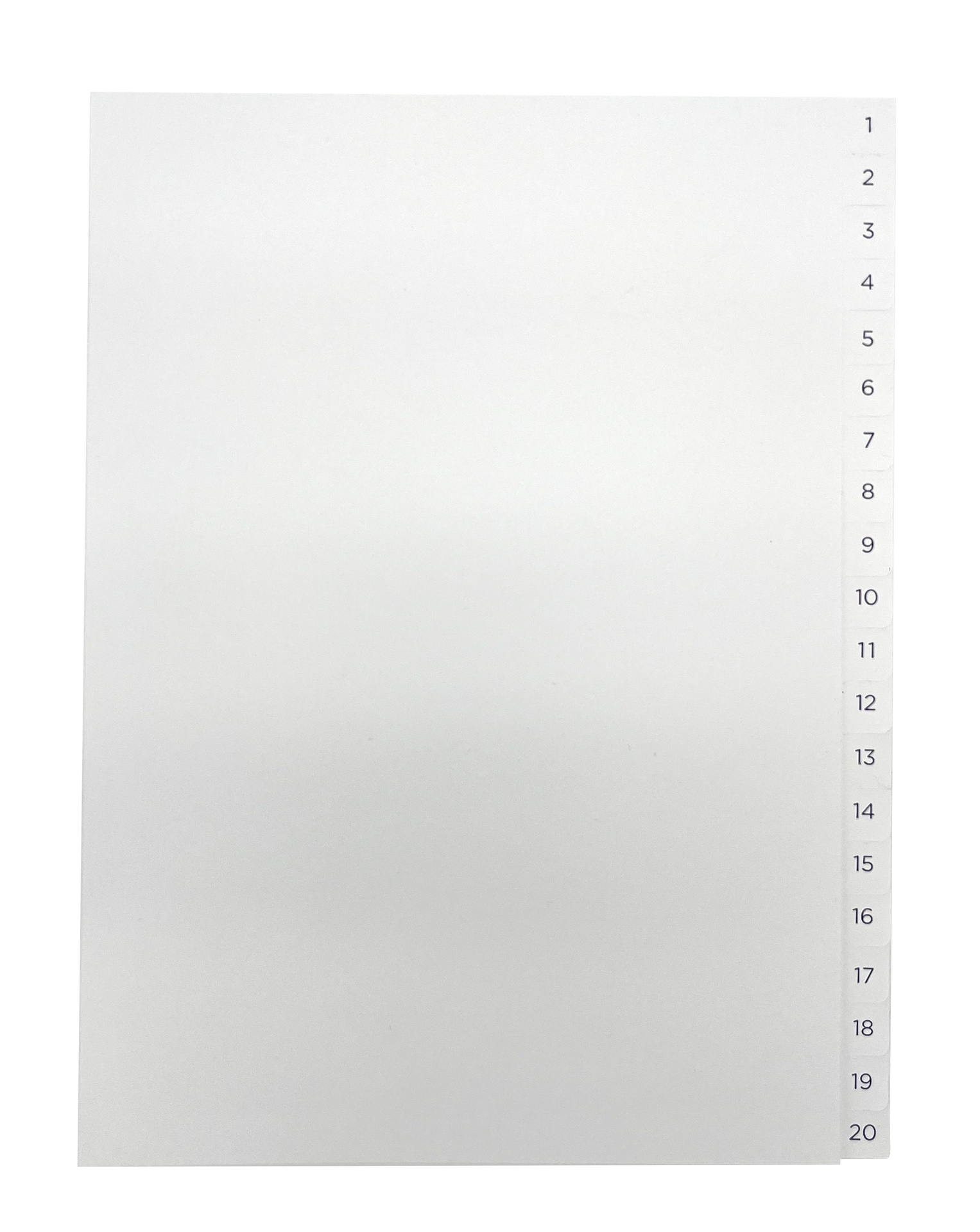 [EETFSET2029] PÄRMREGISTER 1-20 A4 BLÅ/VIT 10ST/FP